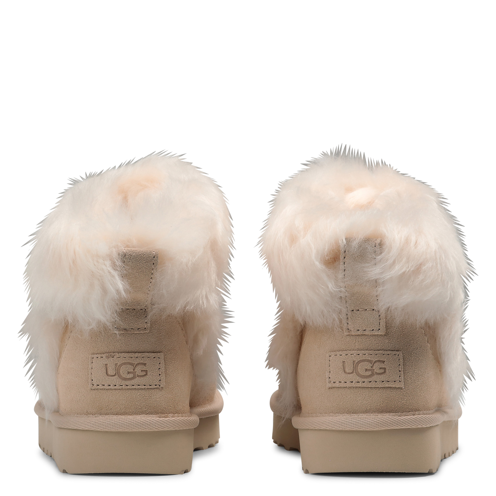 Boots en cuir mélangé UGG Beige