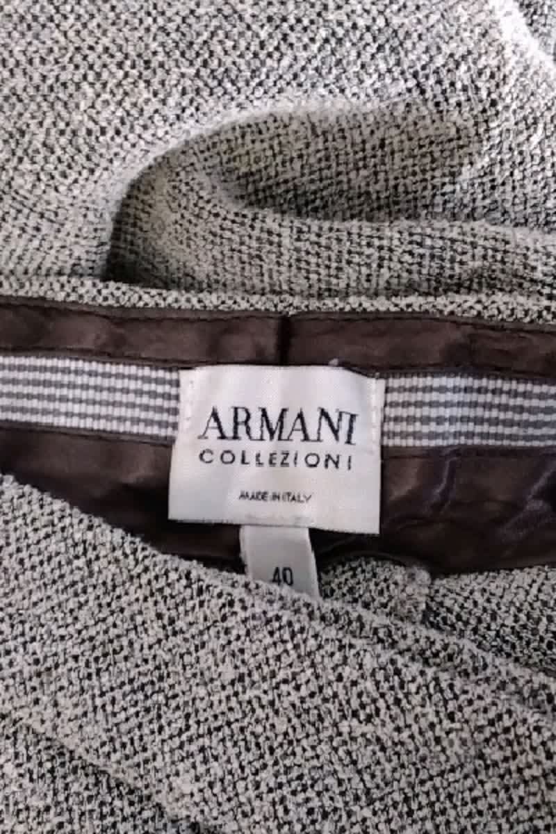 Carrot trousers ARMANI - SECONDE MAIN Grey