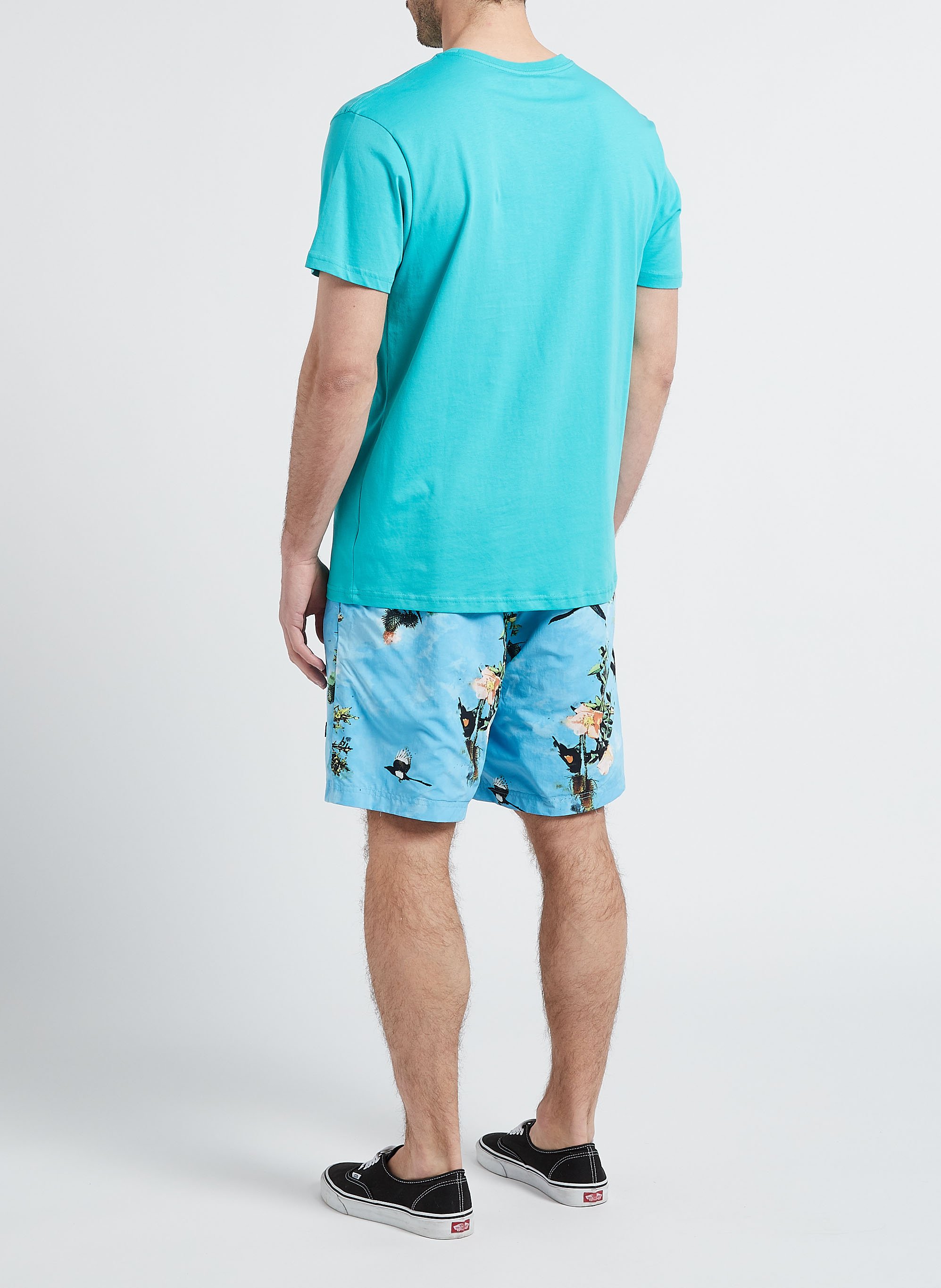 Reversible printed Bermuda shorts COLUMBIA Beige