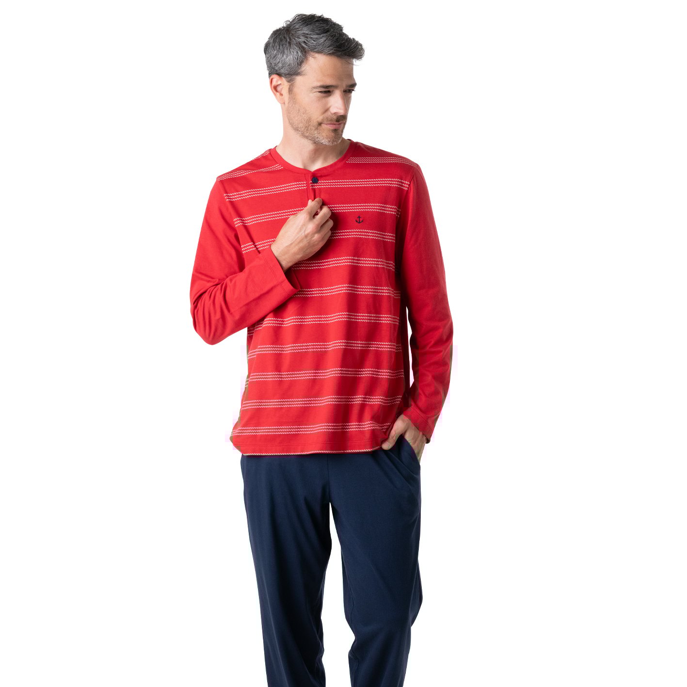 Long T-neck pyjamas EMINENCE Multicolored