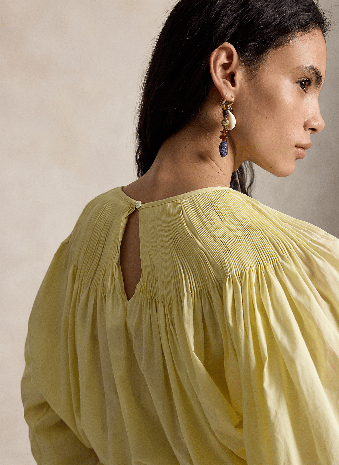 Blouse oversize col rond en coton POLO RALPH LAUREN Amarillo