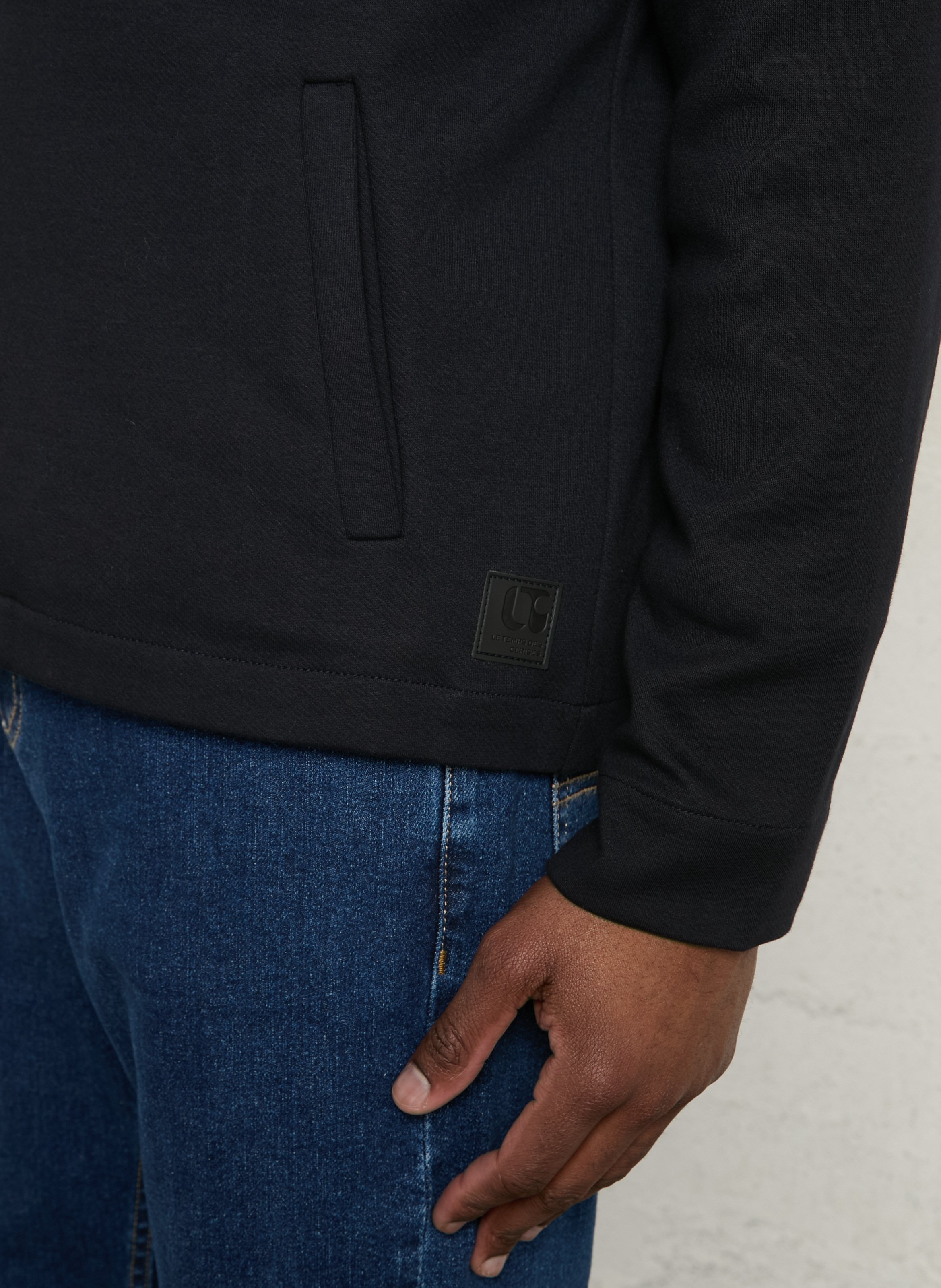 Veste droite en coton mélangé LE TEMPS DES CERISES Bleu