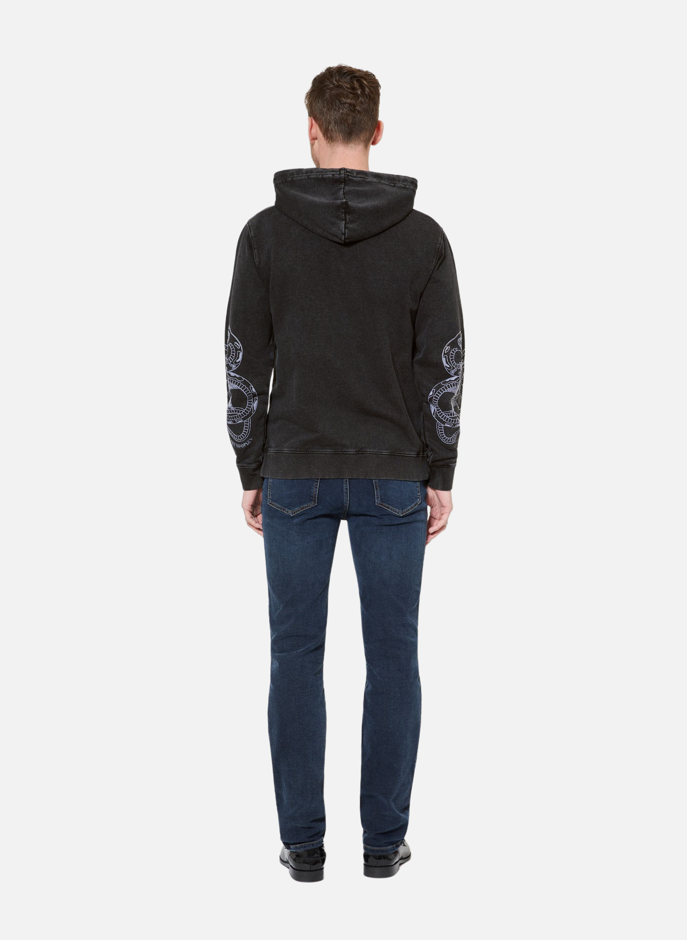 Hooded sweatshirt with embroideries THE KOOPLES Black