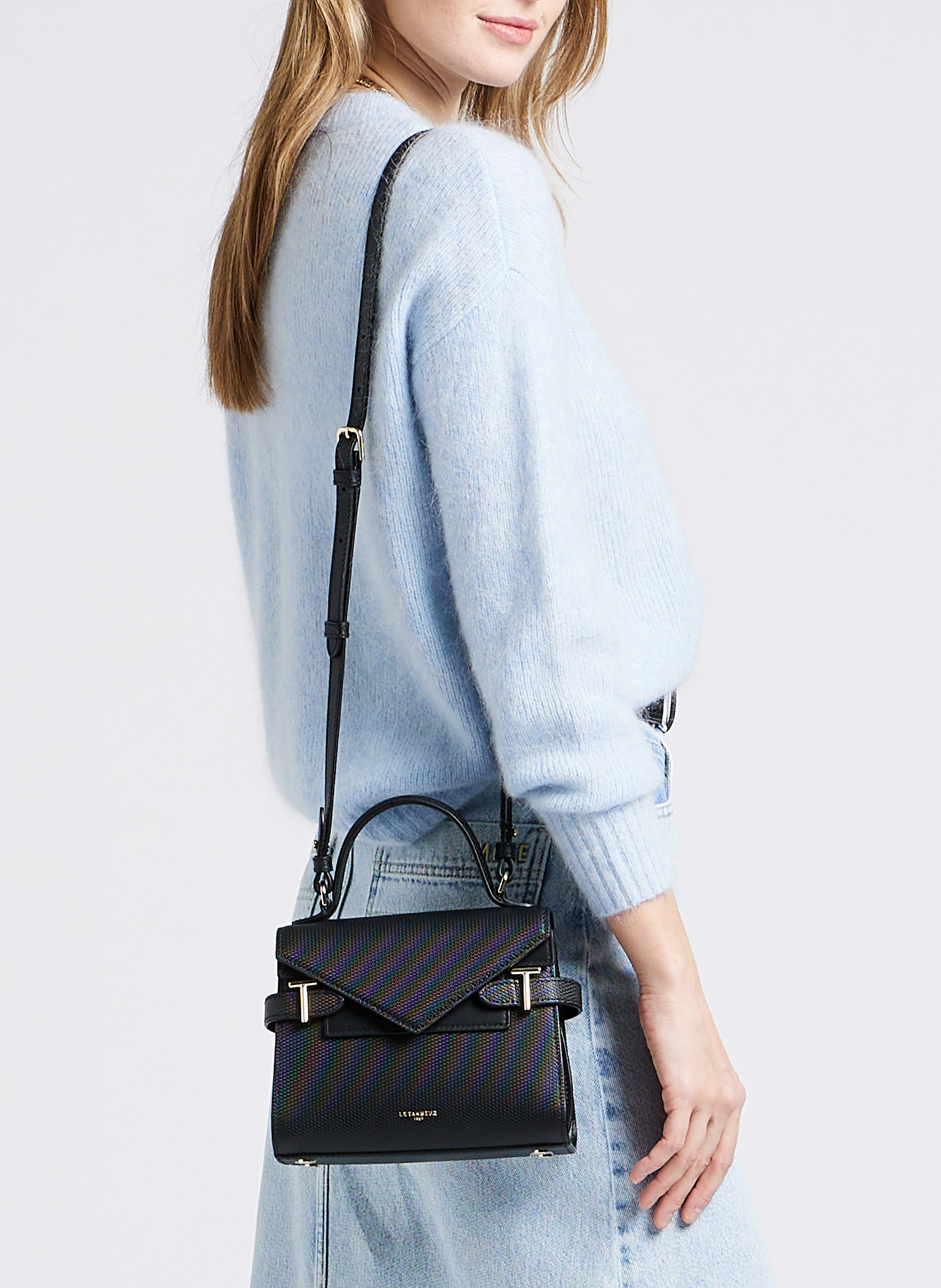 Lederhandtasche LE TANNEUR Schwarz