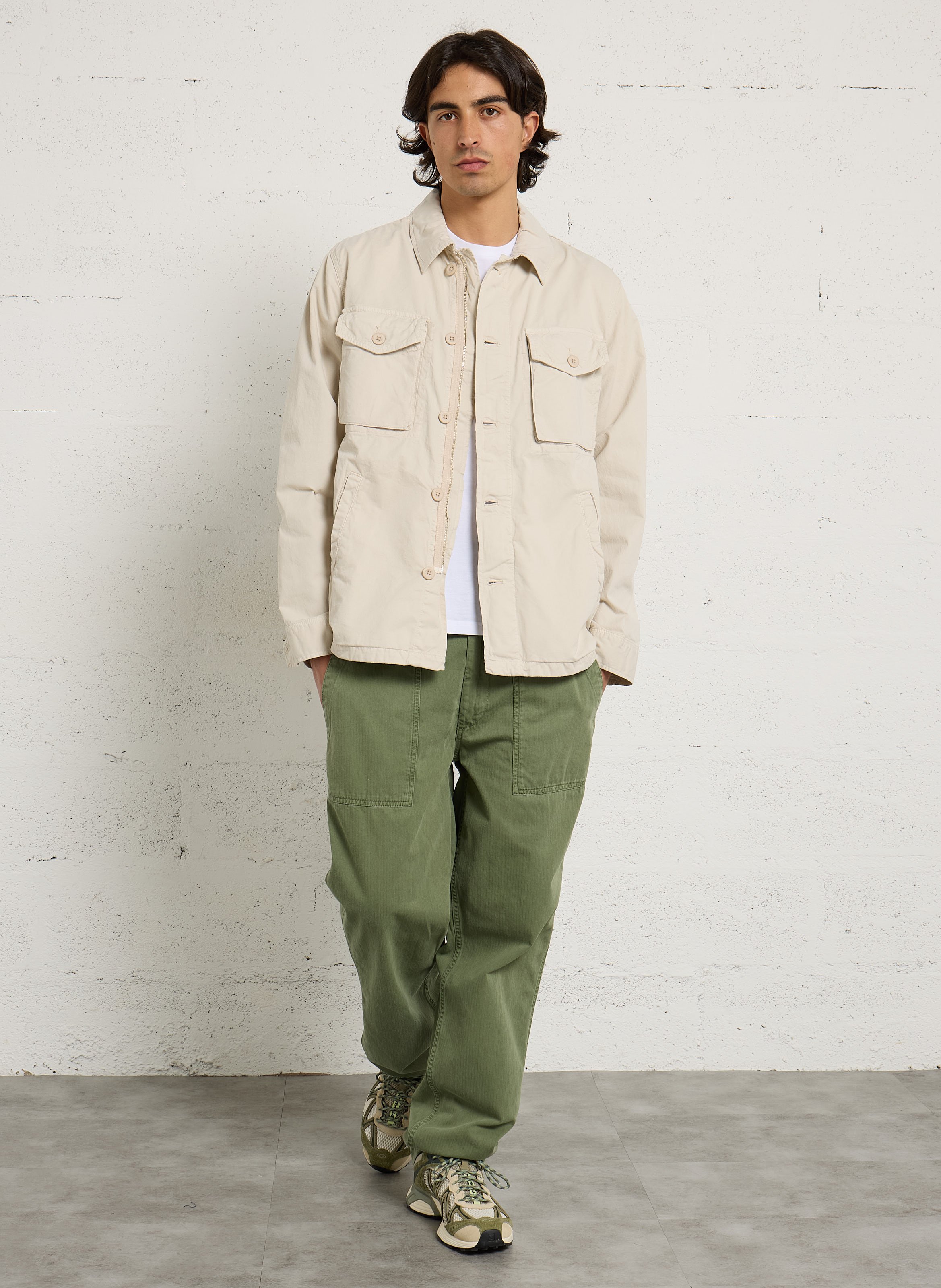 Gerade geschnittene Baumwollhose HARTFORD Khaki