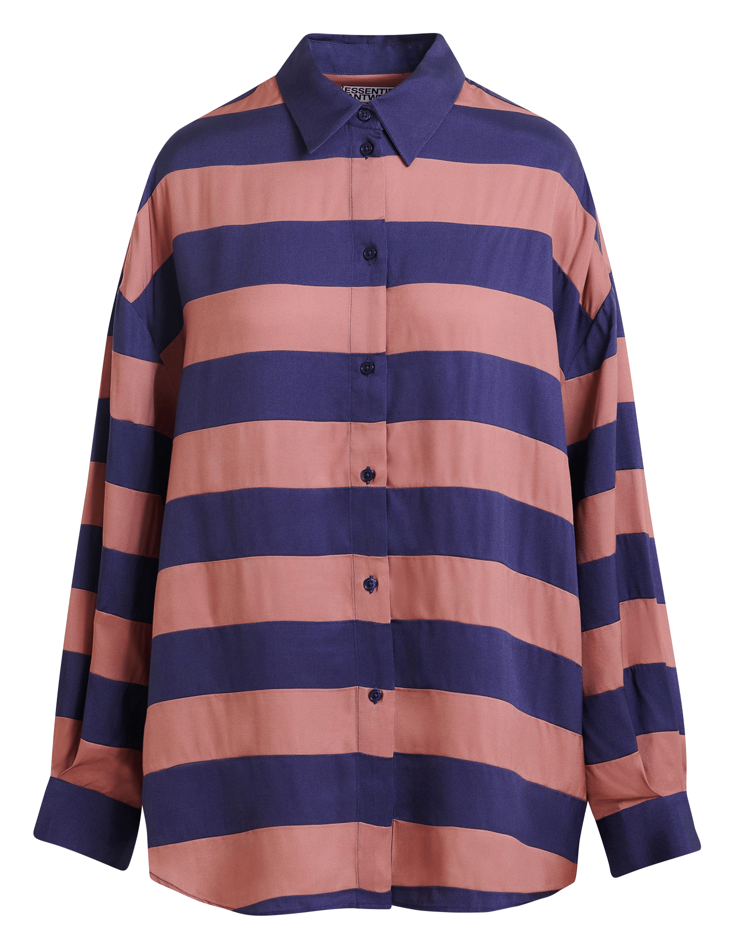 Oversized Striped Shirt ESSENTIEL ANTWERP Red