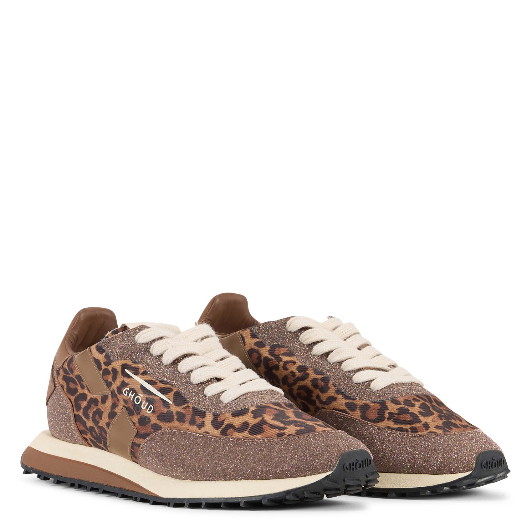 Leopard low-top sneakers GHOUD VENICE Brown