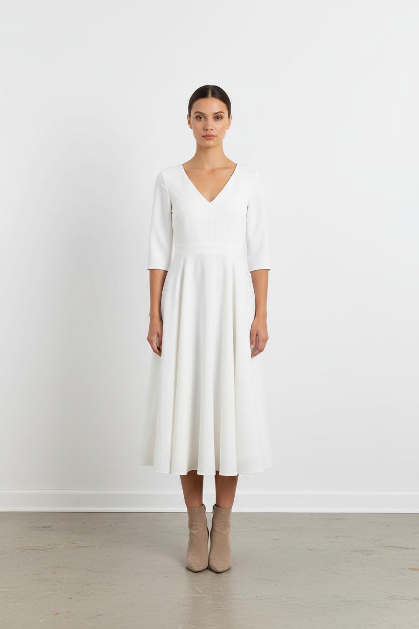 Long dress MAISON LEMOINE - Seconde main Beige