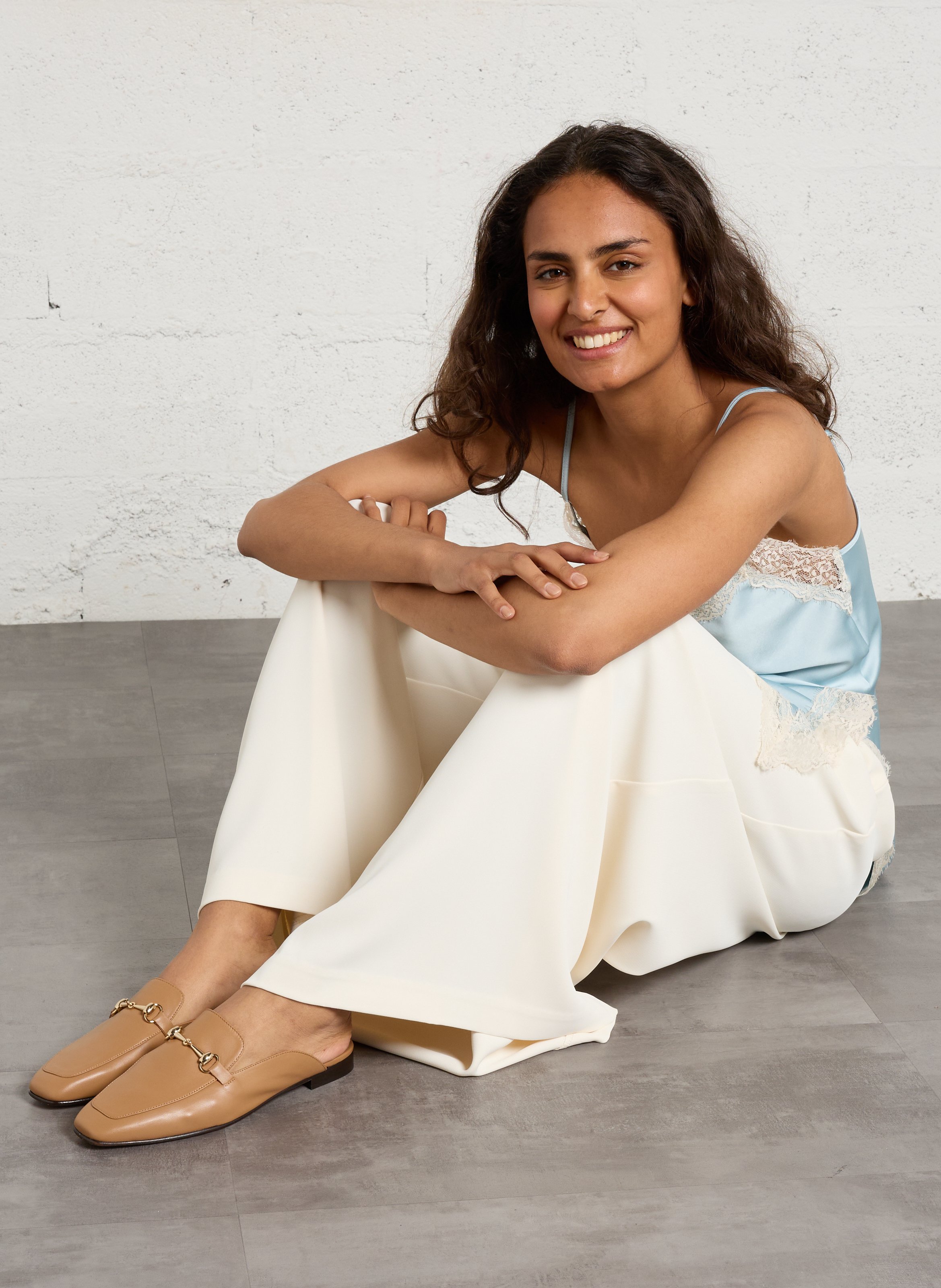 Mules en cuir BOBBIES Marron