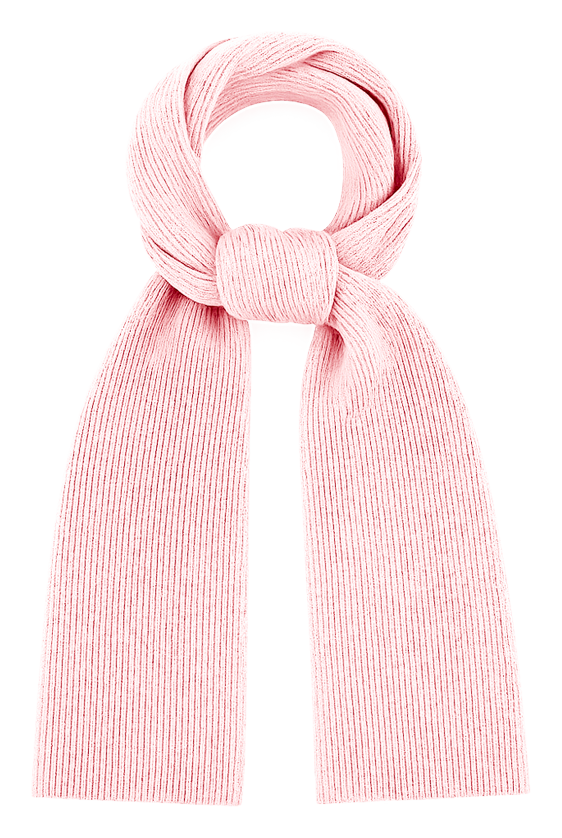 Wool and cashmere blend scarf LA HOGUETTE Rose pale
