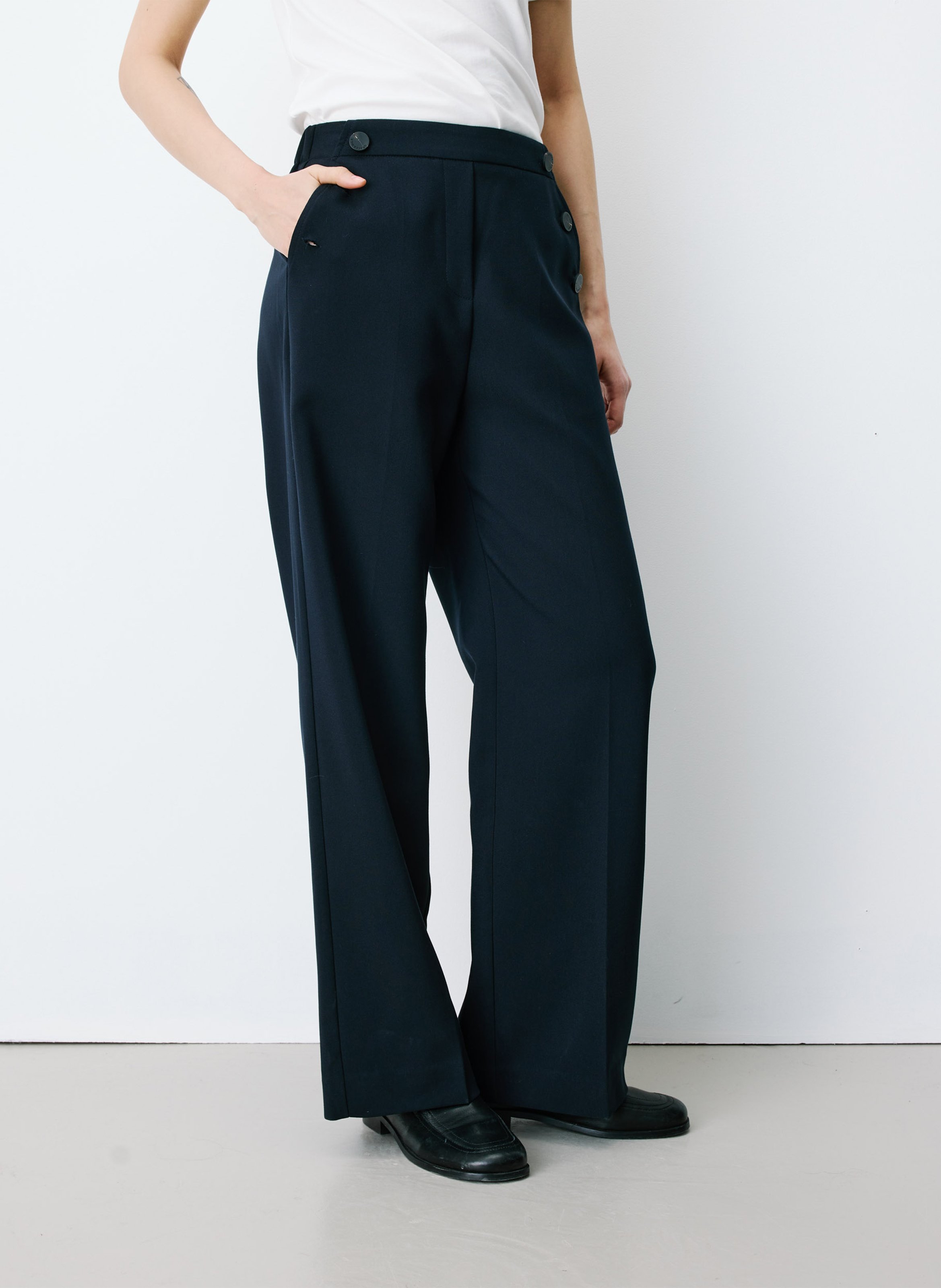 High-waisted straight-leg pants GRACE ET MILA