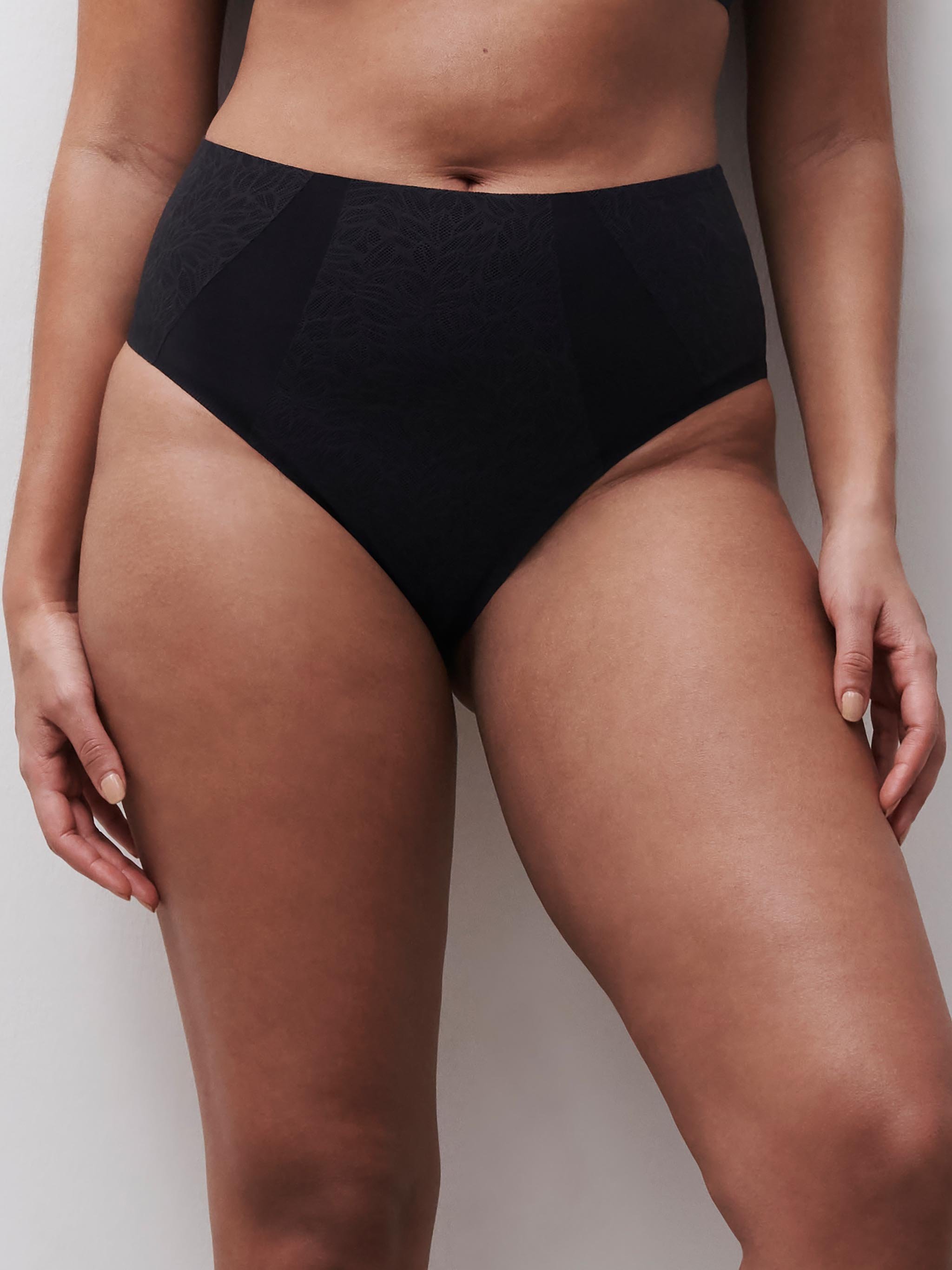 High-waisted lace support briefs CHANTELLE