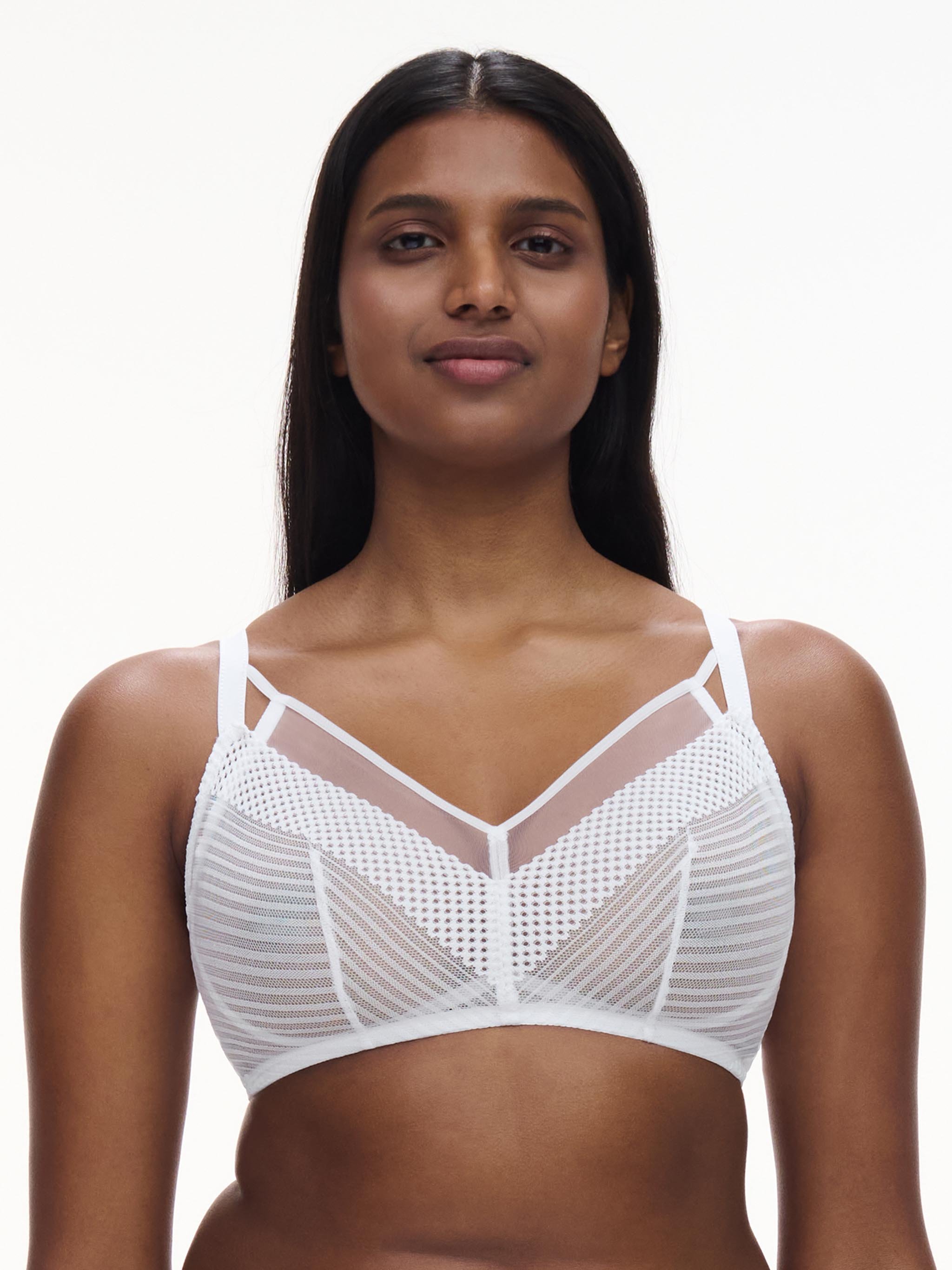 Non-wired support bra with cups CHANTELLE PULP White