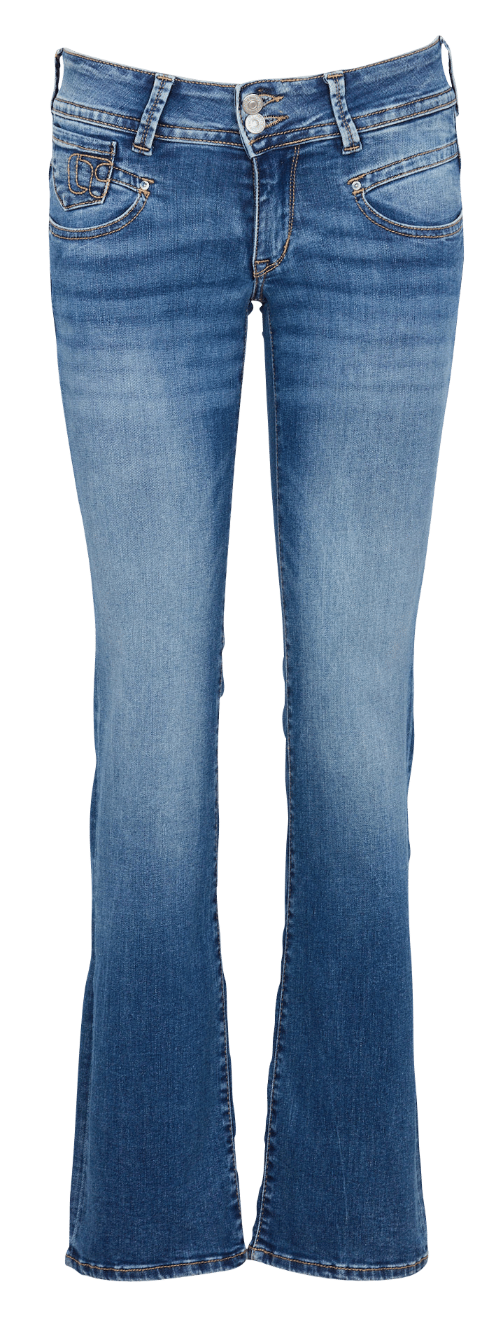 Low-rise straight-leg jeans LE TEMPS DES CERISES Blue