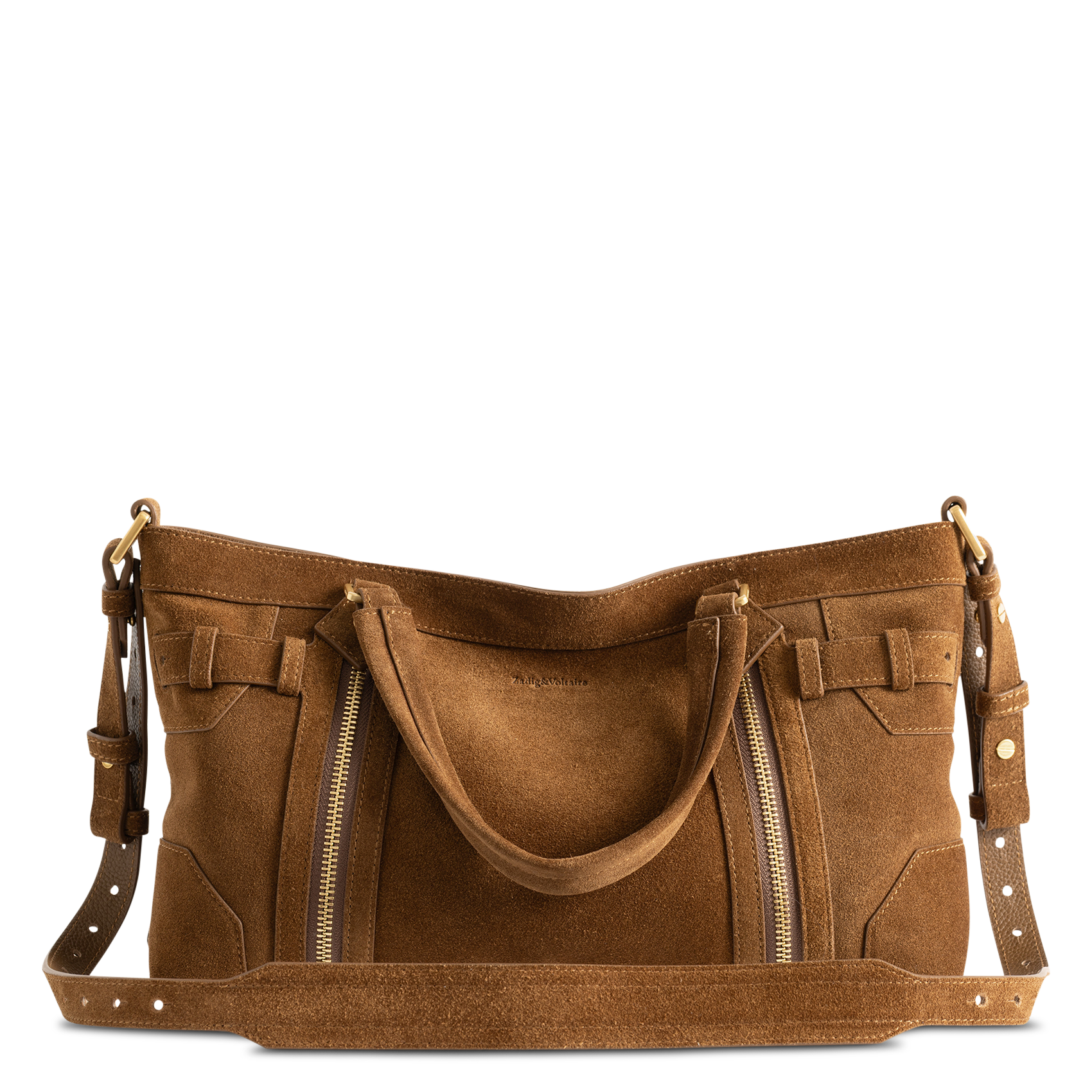 Sac bandoulière en cuir suédé  ZADIG&VOLTAIRE Marron