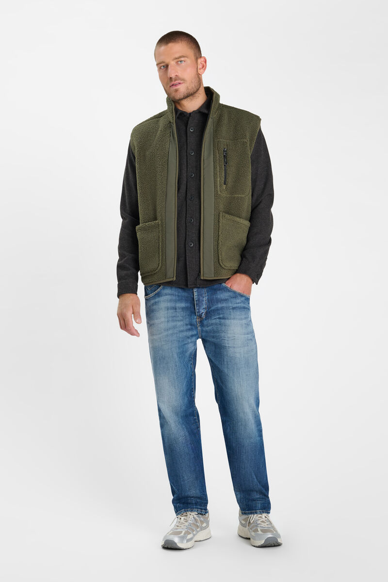 Sleeveless jacket LE TEMPS DES CERISES Khaki