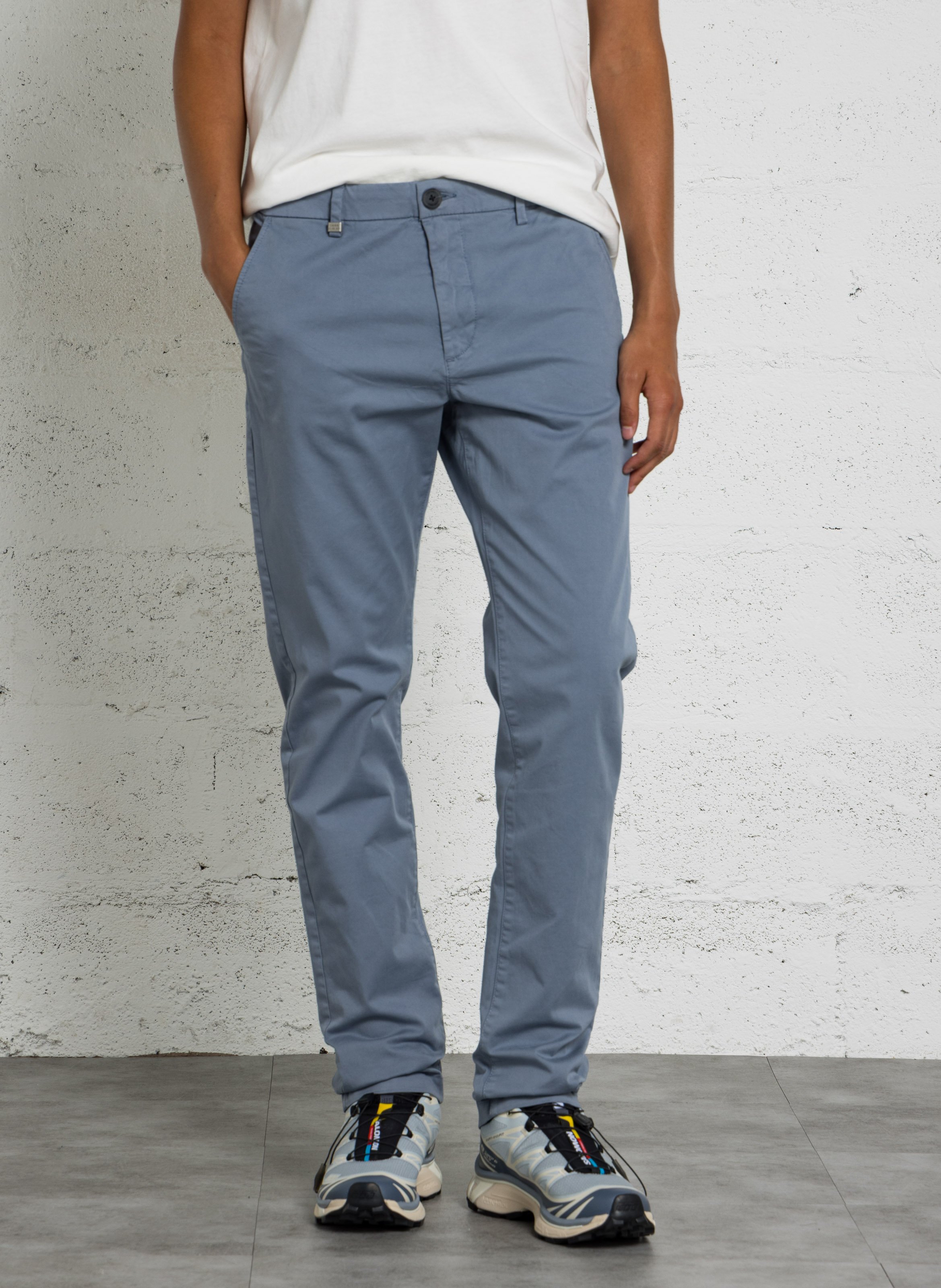 Schlanker einfarbiger Chinohose IKKS