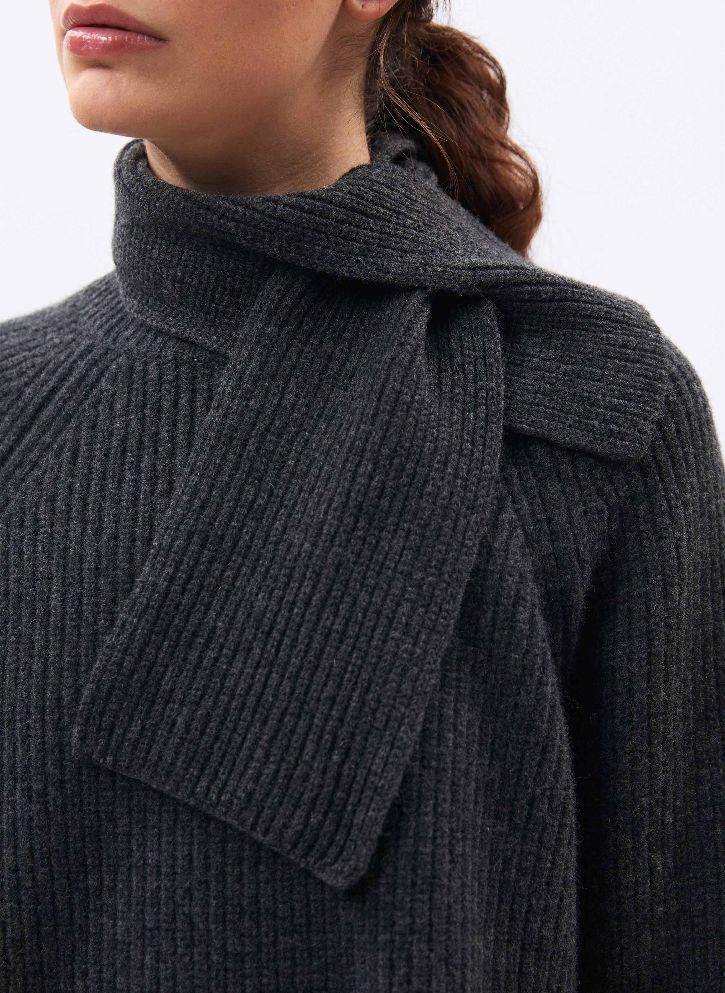 Oversized, wollen trui HUMILITY Grijs