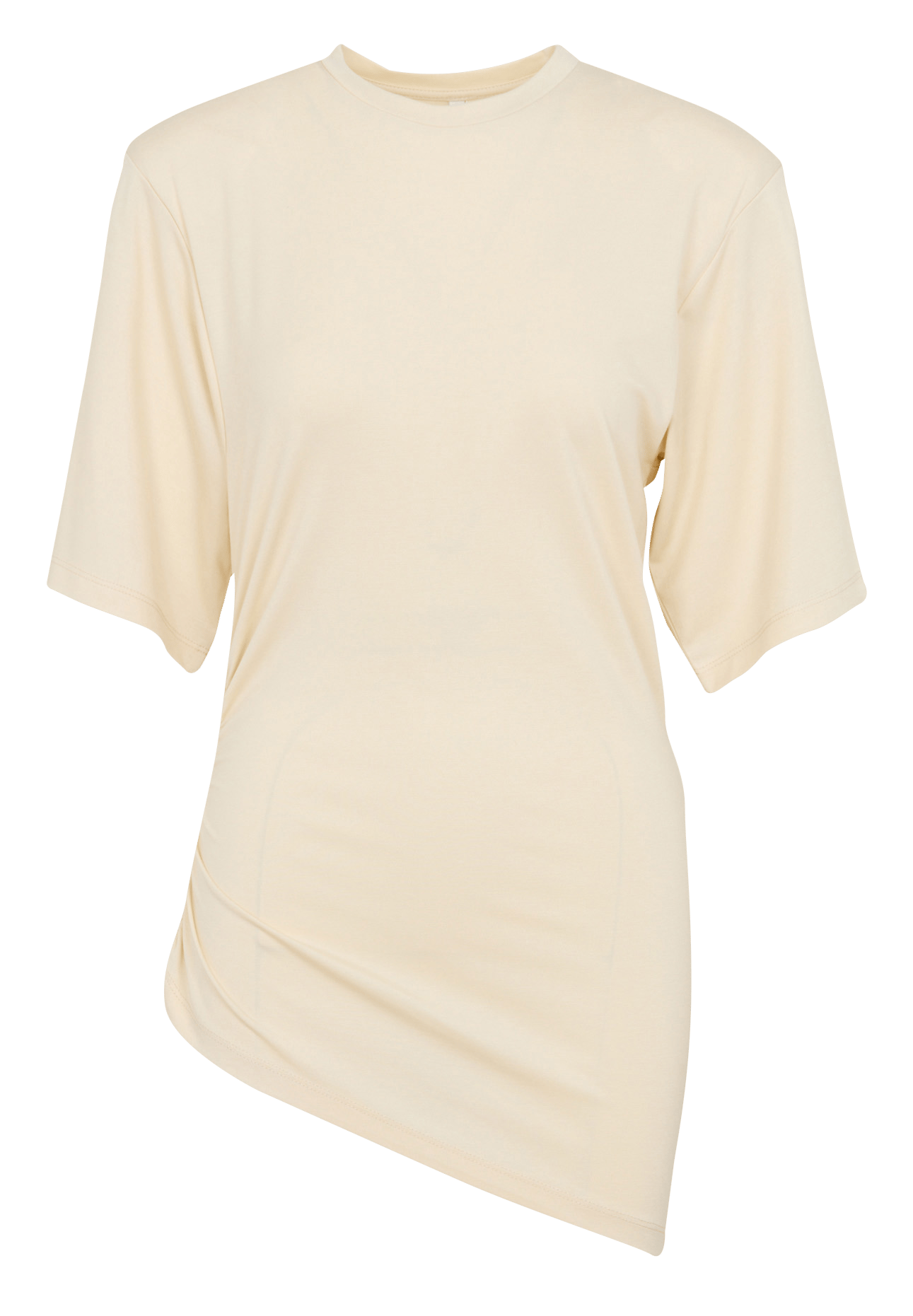 Langes T-Shirt mit kurzem Ärmel und gerafften Details IMPERIAL