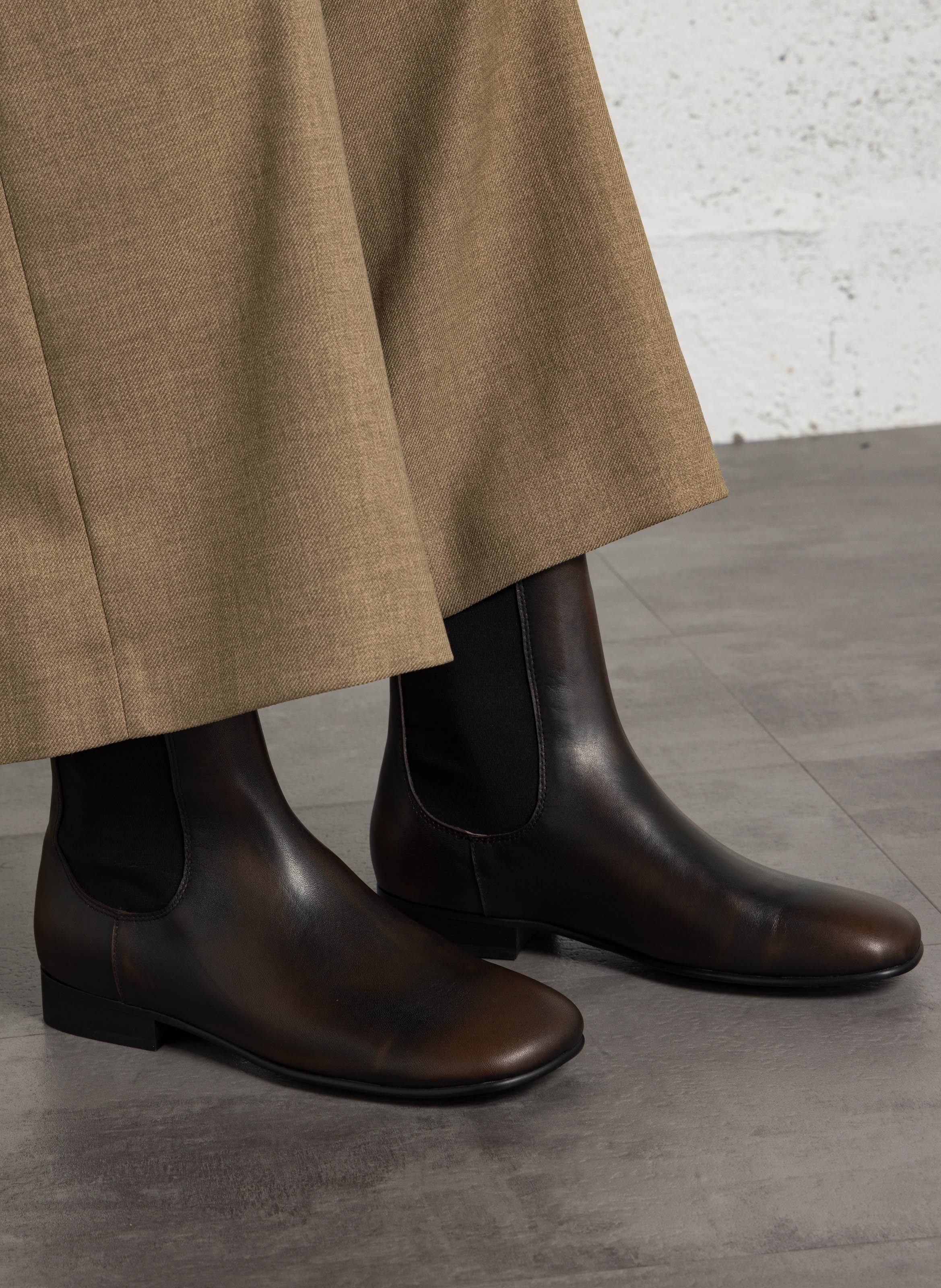 Leren Chelsea-boots BIBI LOU Bruin