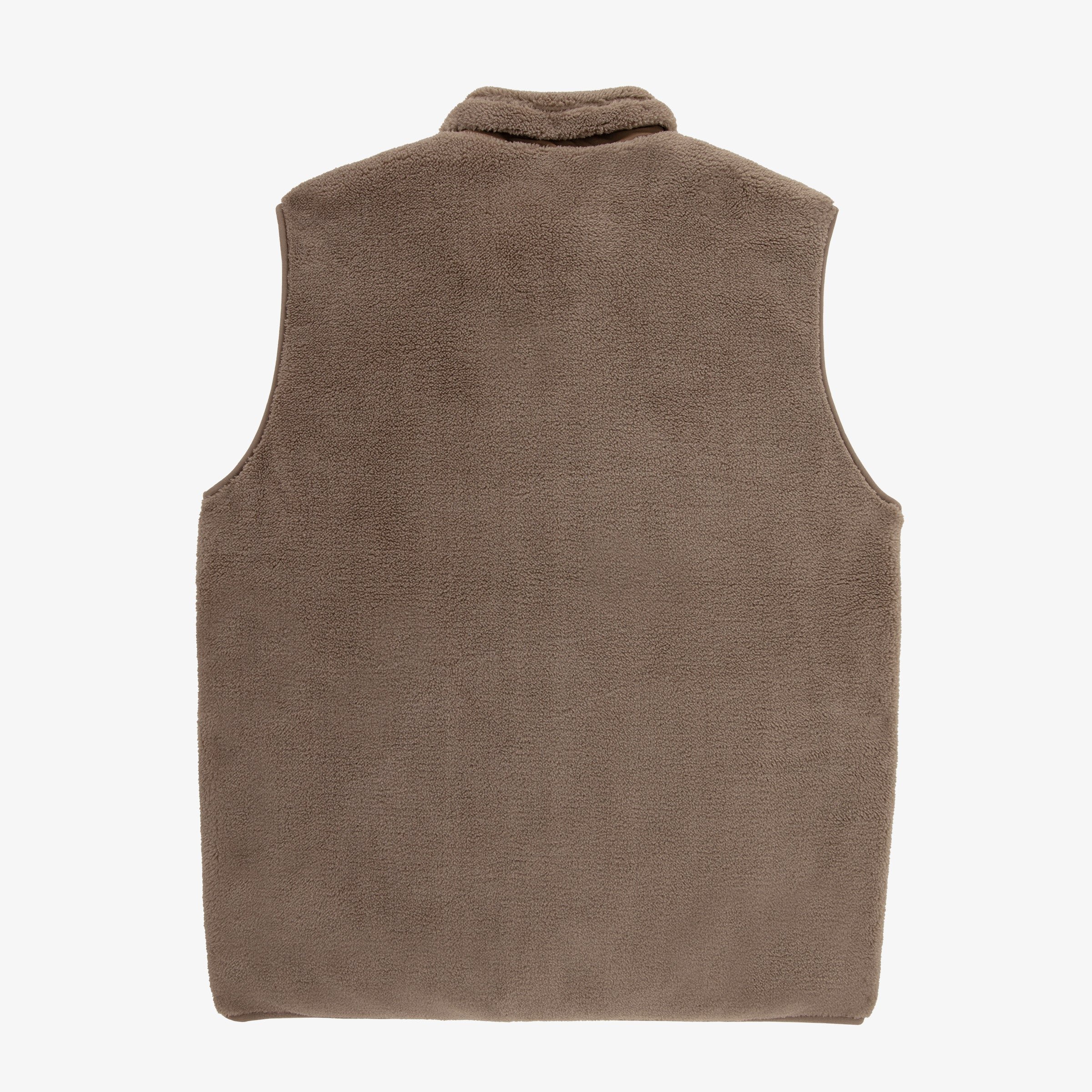 Sleeveless sherpa fleece gilet SERGE BLANCO Beige