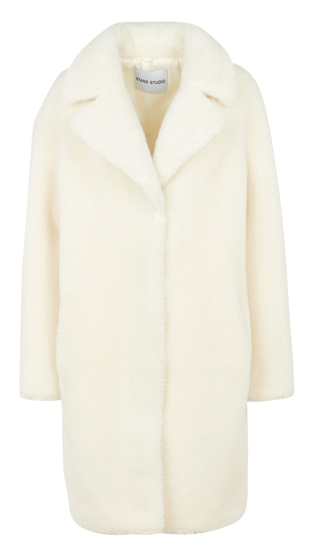 Long Faux Fur Coat White Stand Studio Women Place des Tendances