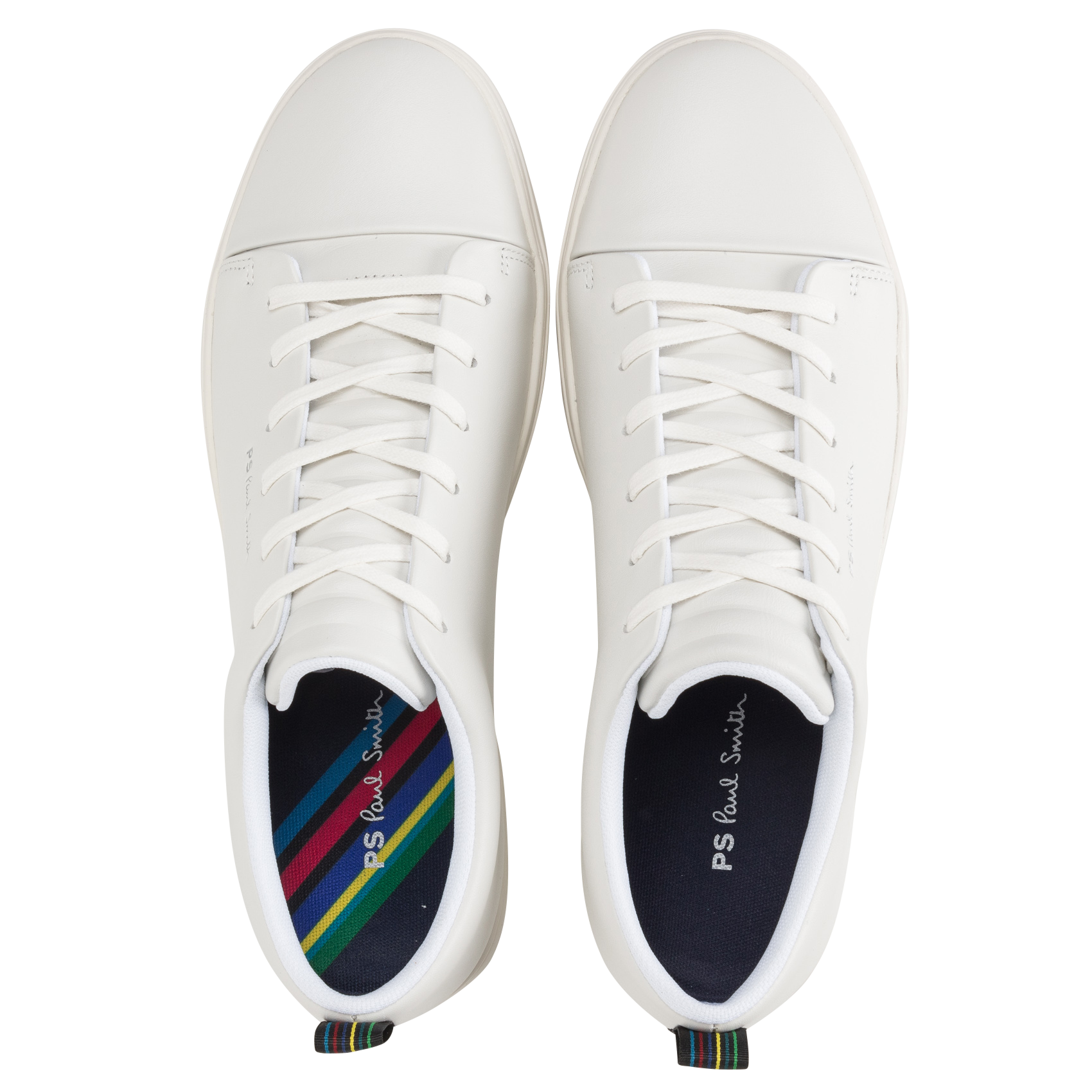 Smooth leather low-top sneakers White