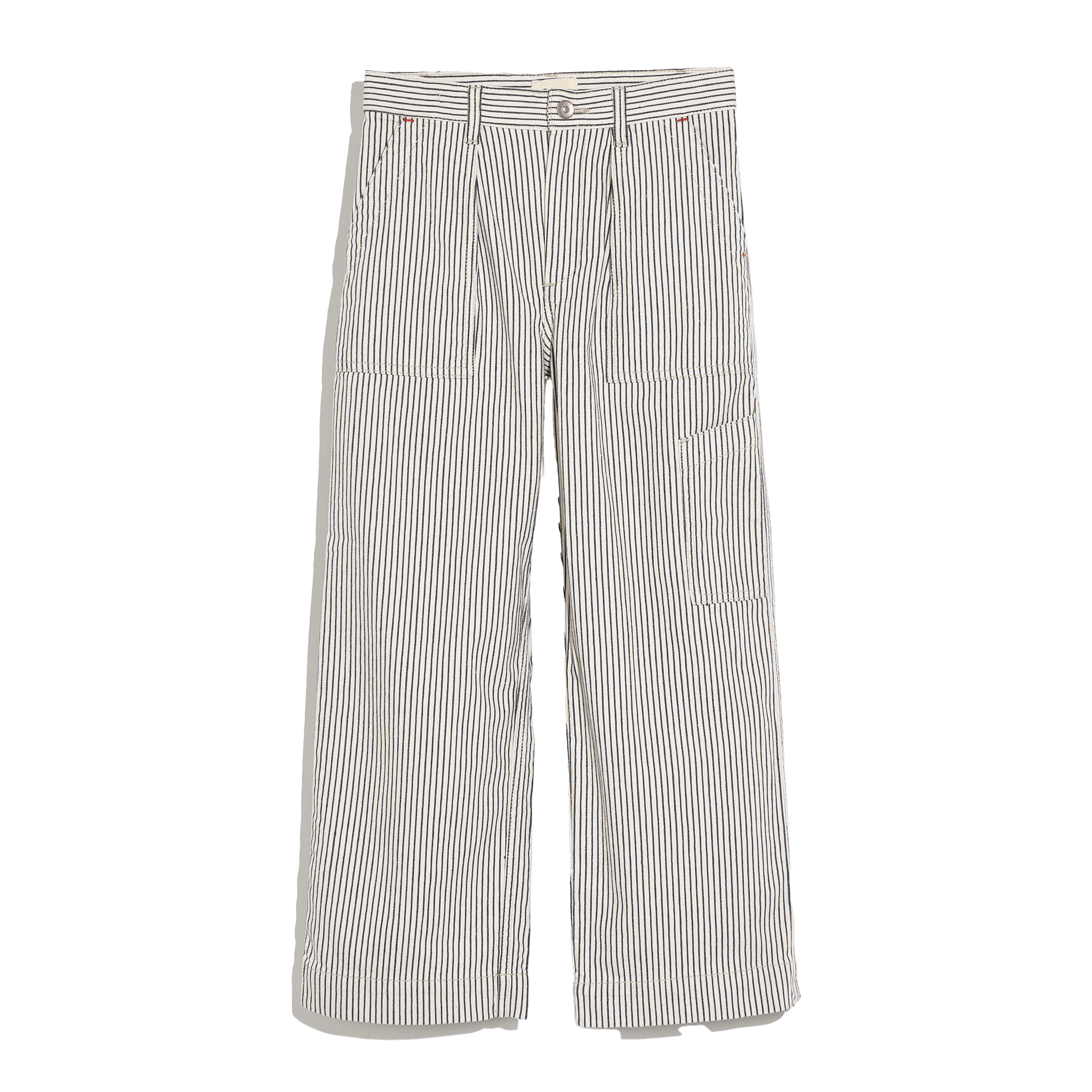 Striped straight-leg pants BELLEROSE Blue