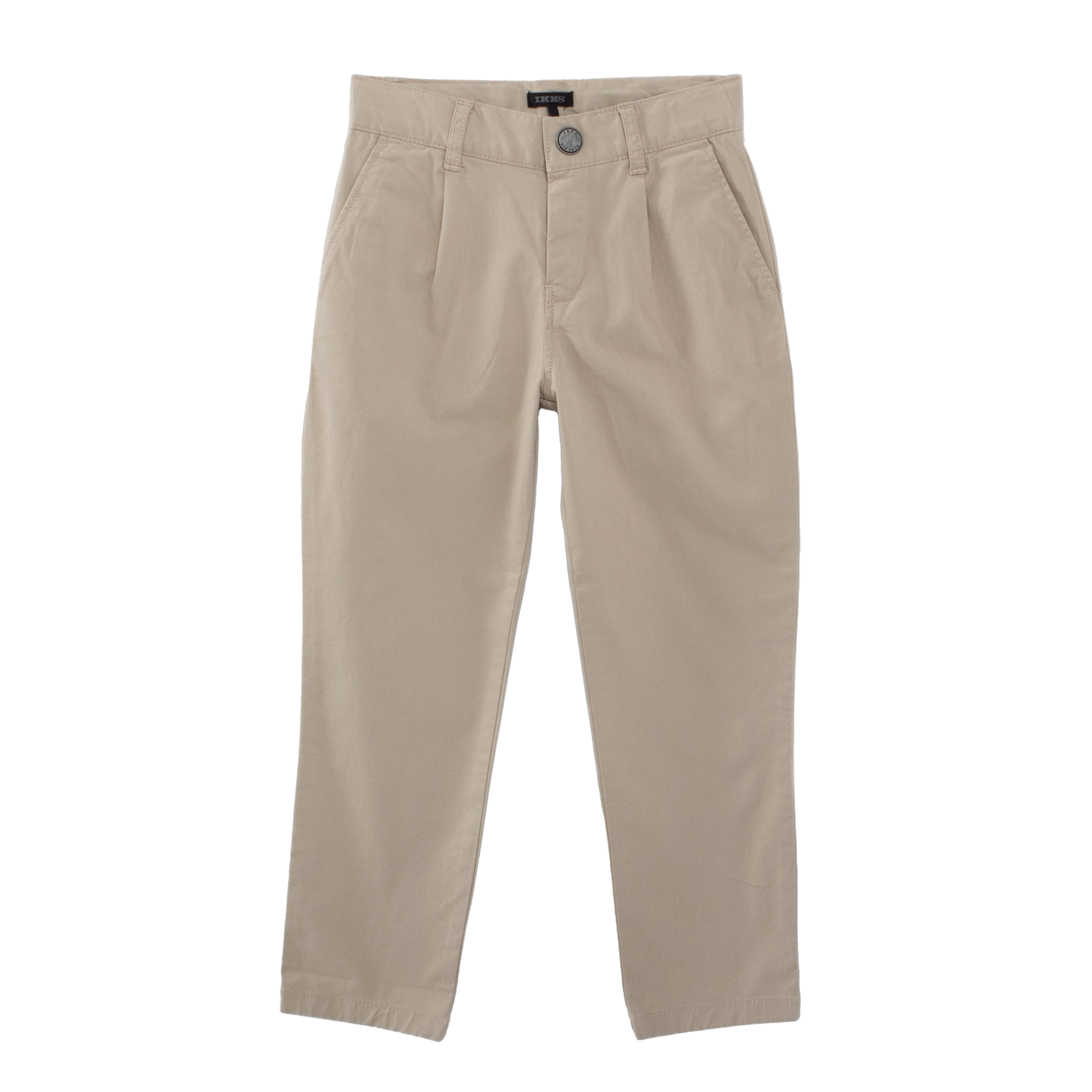 Straight-leg cotton-blend pants IKKS JUNIOR Beige