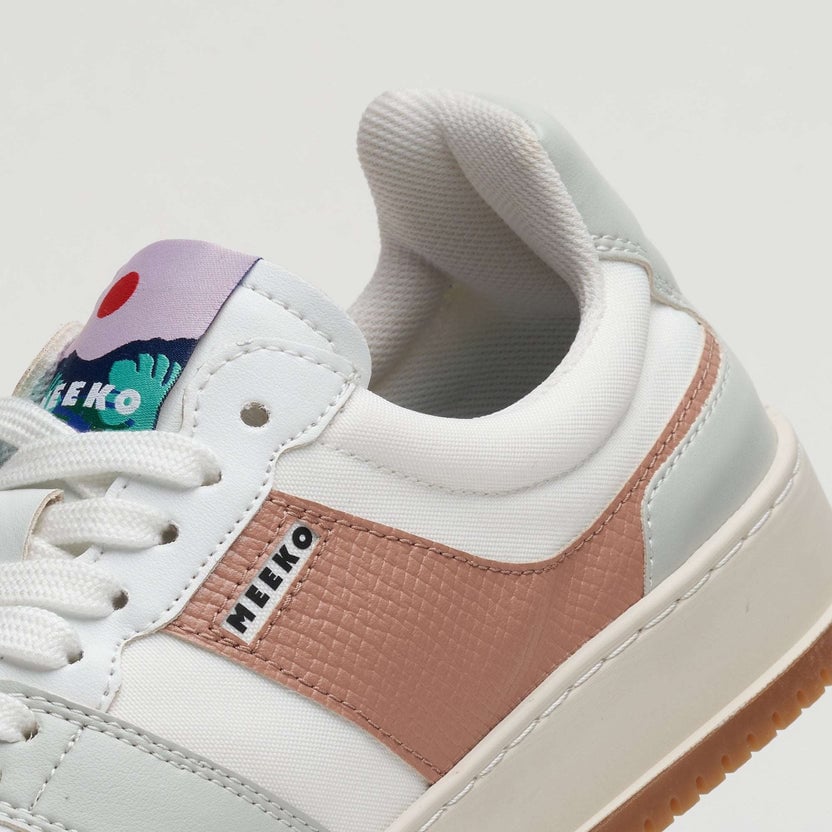 Eco-friendly low-top trainers MEEKO Pink