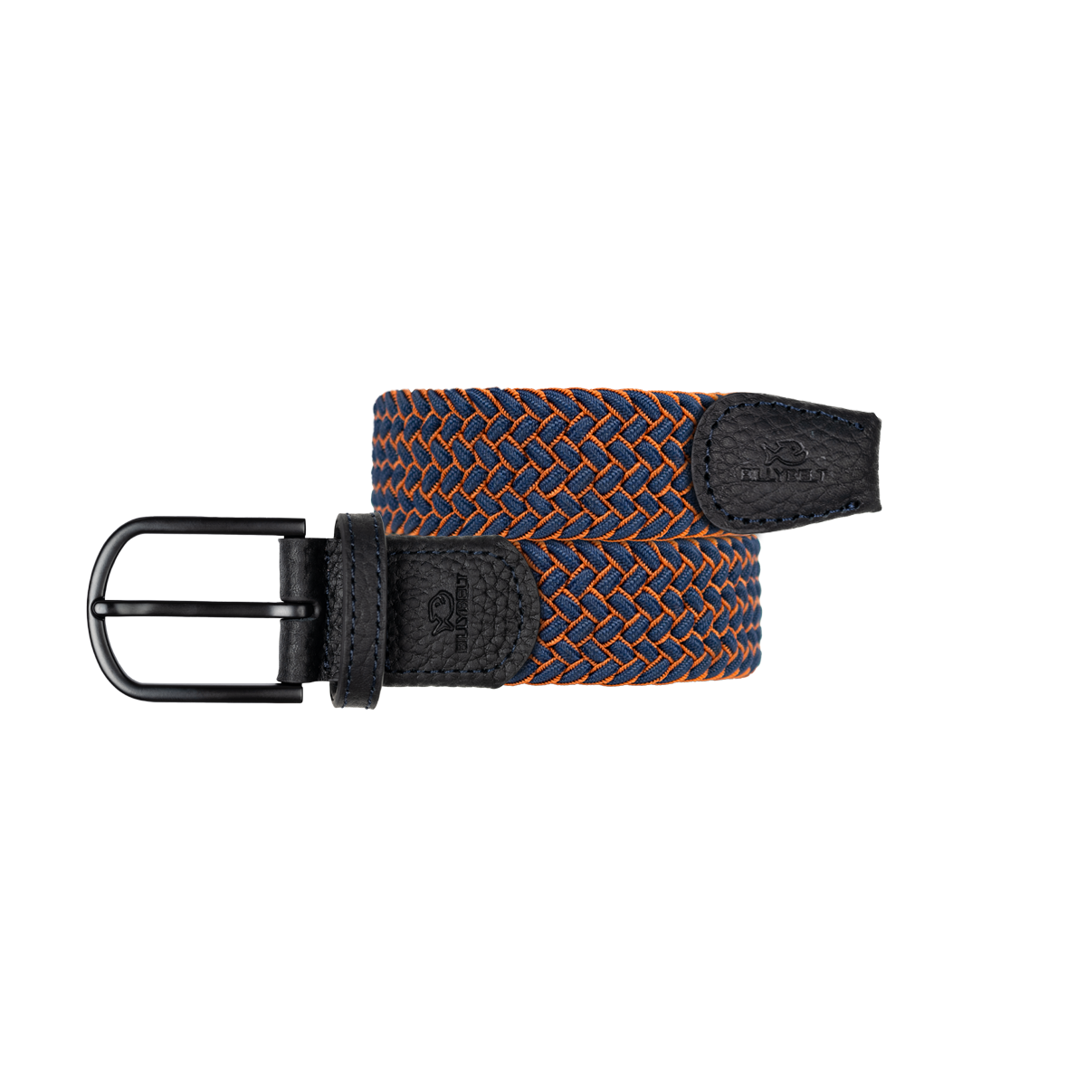 Multicolored braided elastic belt BILLYBELT Blue