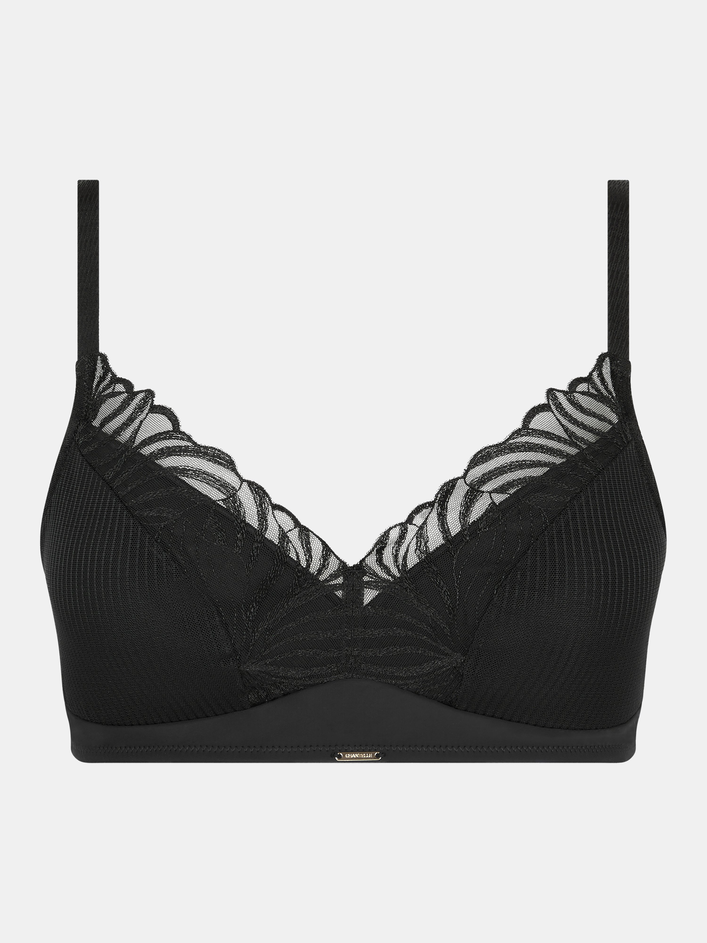 Non-wired padded bra with embroidery support CHANTELLE Black