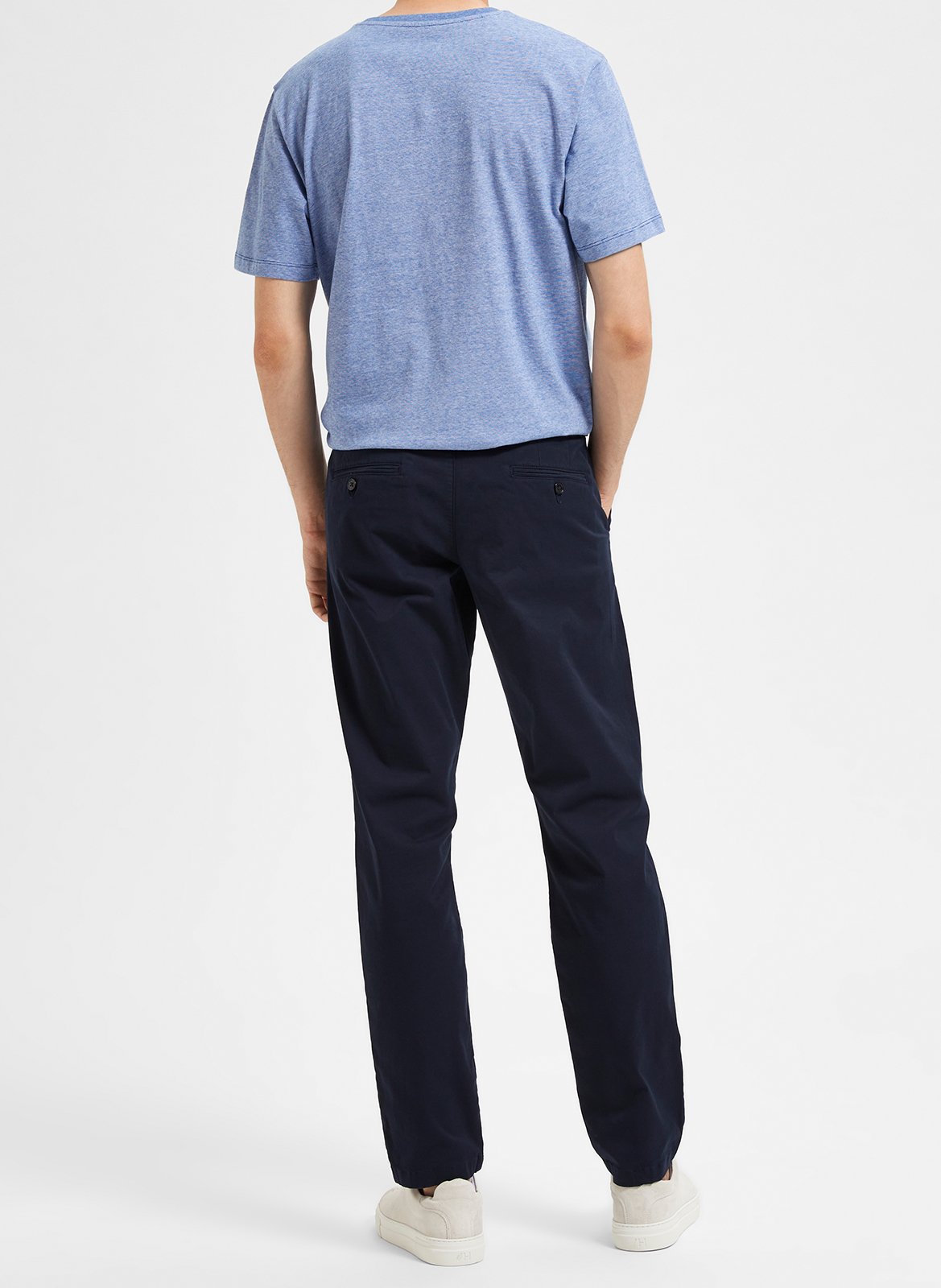 Baumwoll-Chinohose SELECTED Blau