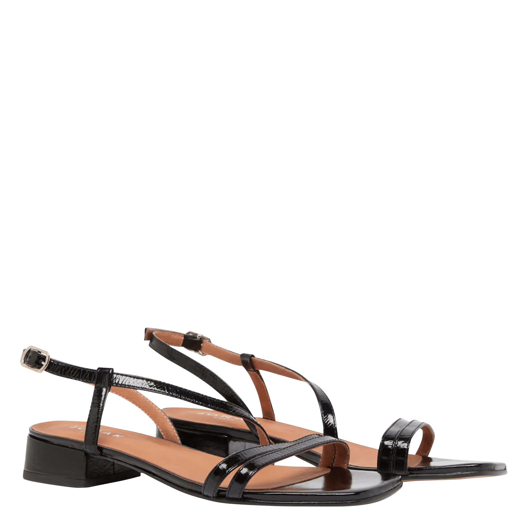 Sandales à talons en cuir JONAK Noir