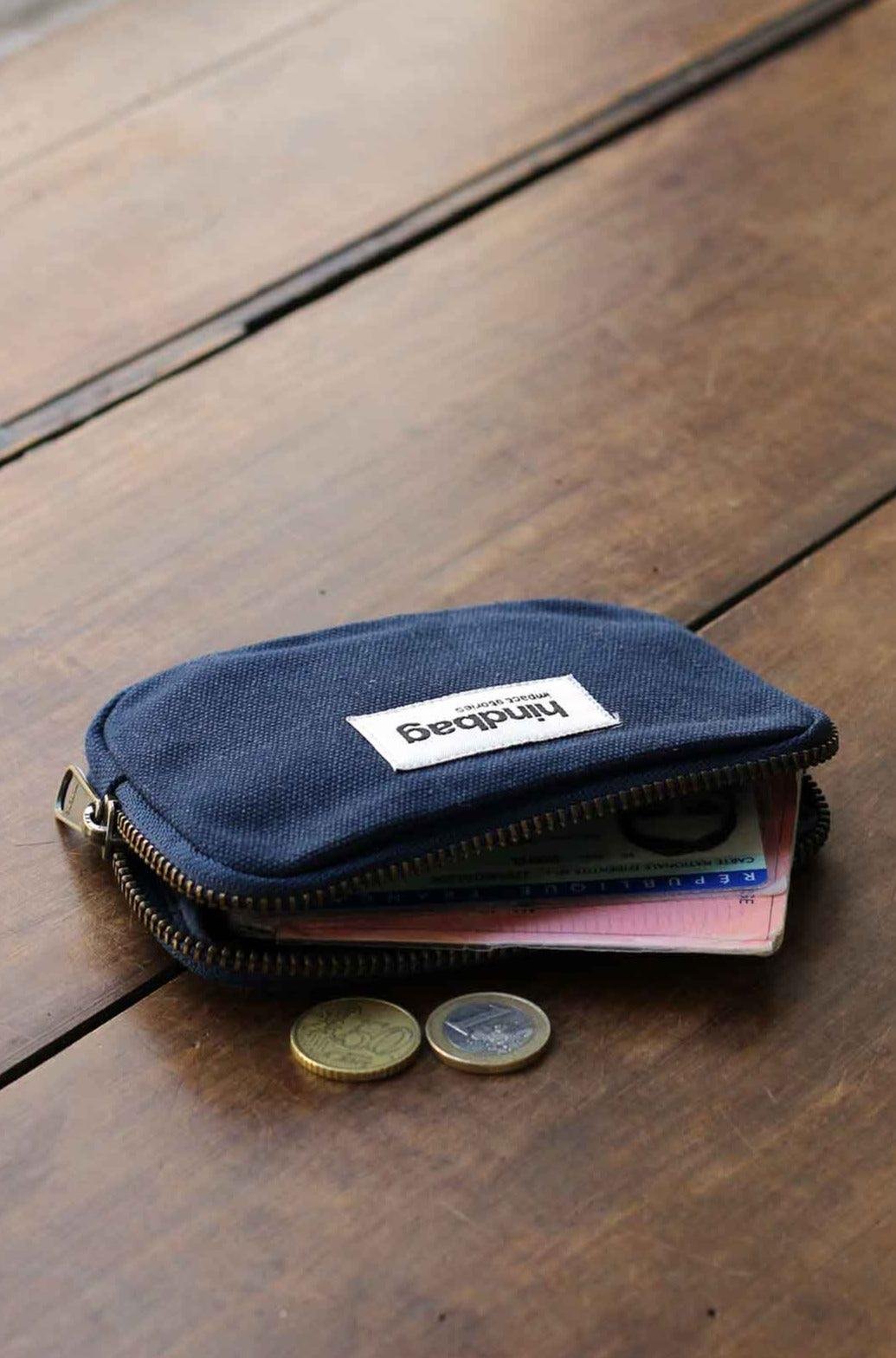 Cotton coin purse HINDBAG Blue