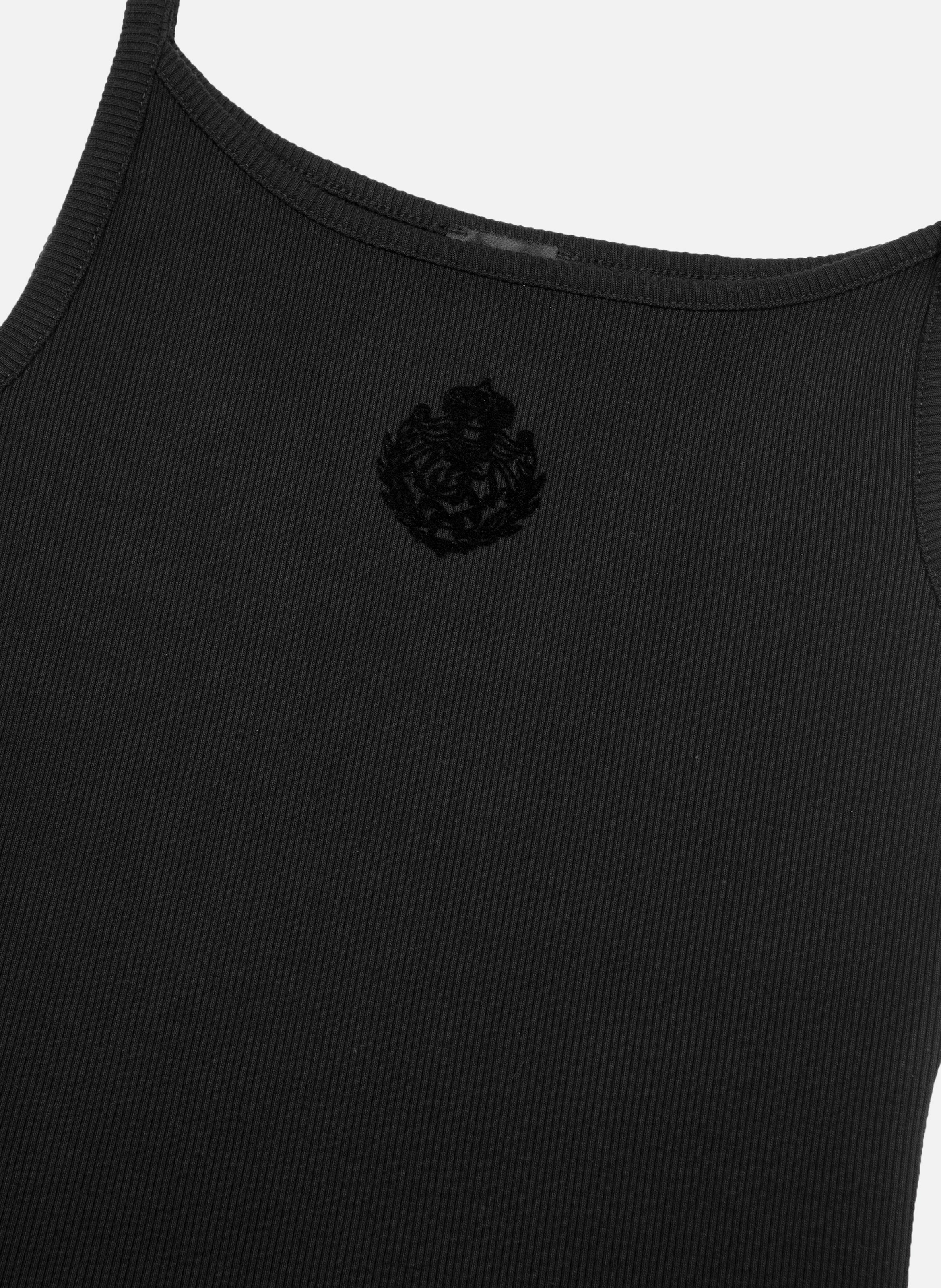Ribbed Fitted Tank Top THE KOOPLES Black