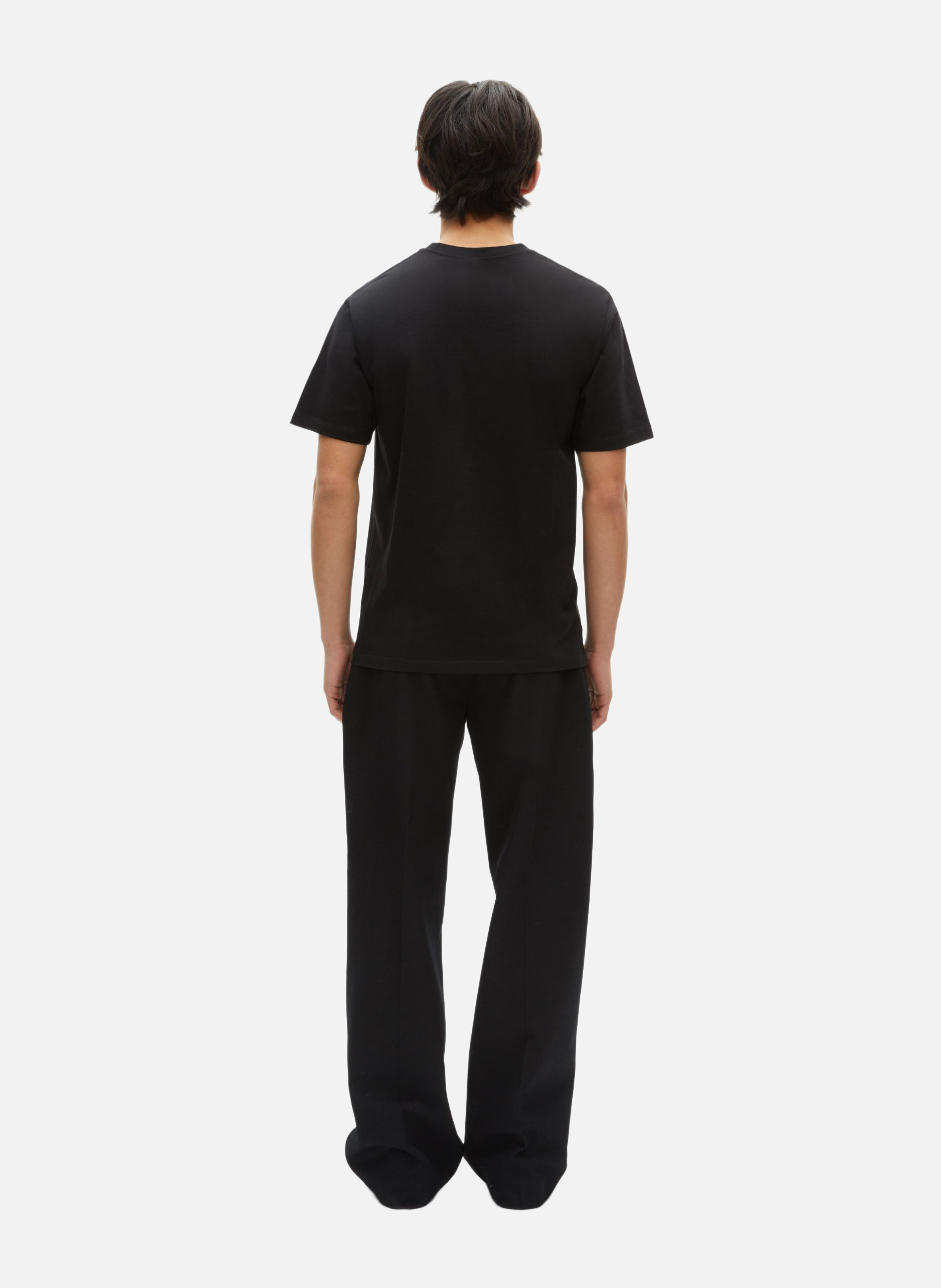 T-shirt with heart flocking THE KOOPLES Black