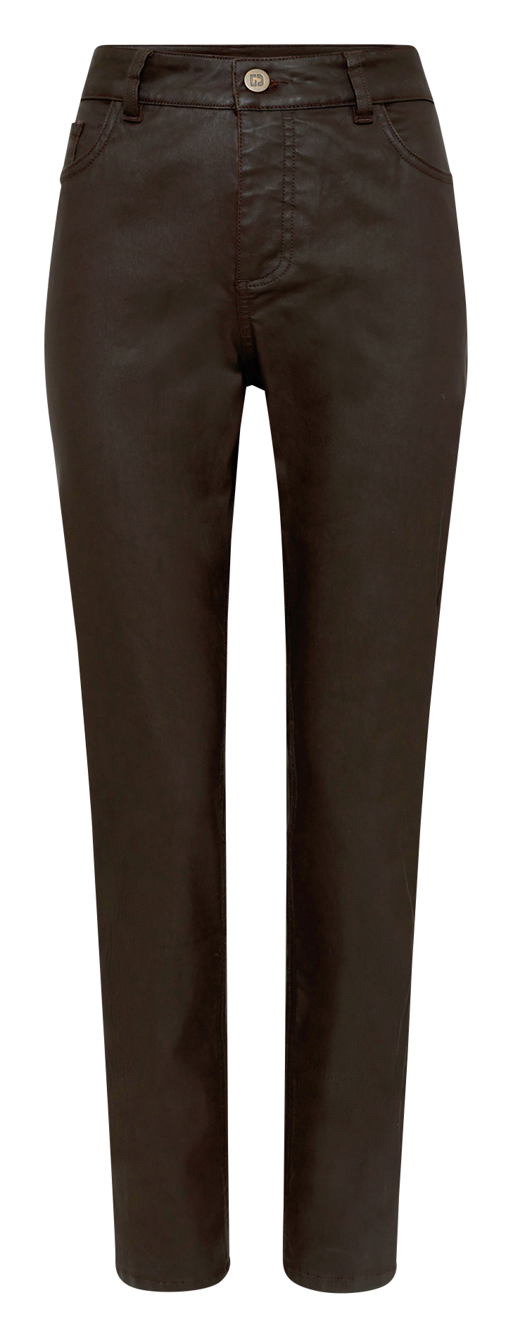 Pantalon droit en coton mélangé GERARD DAREL Marron