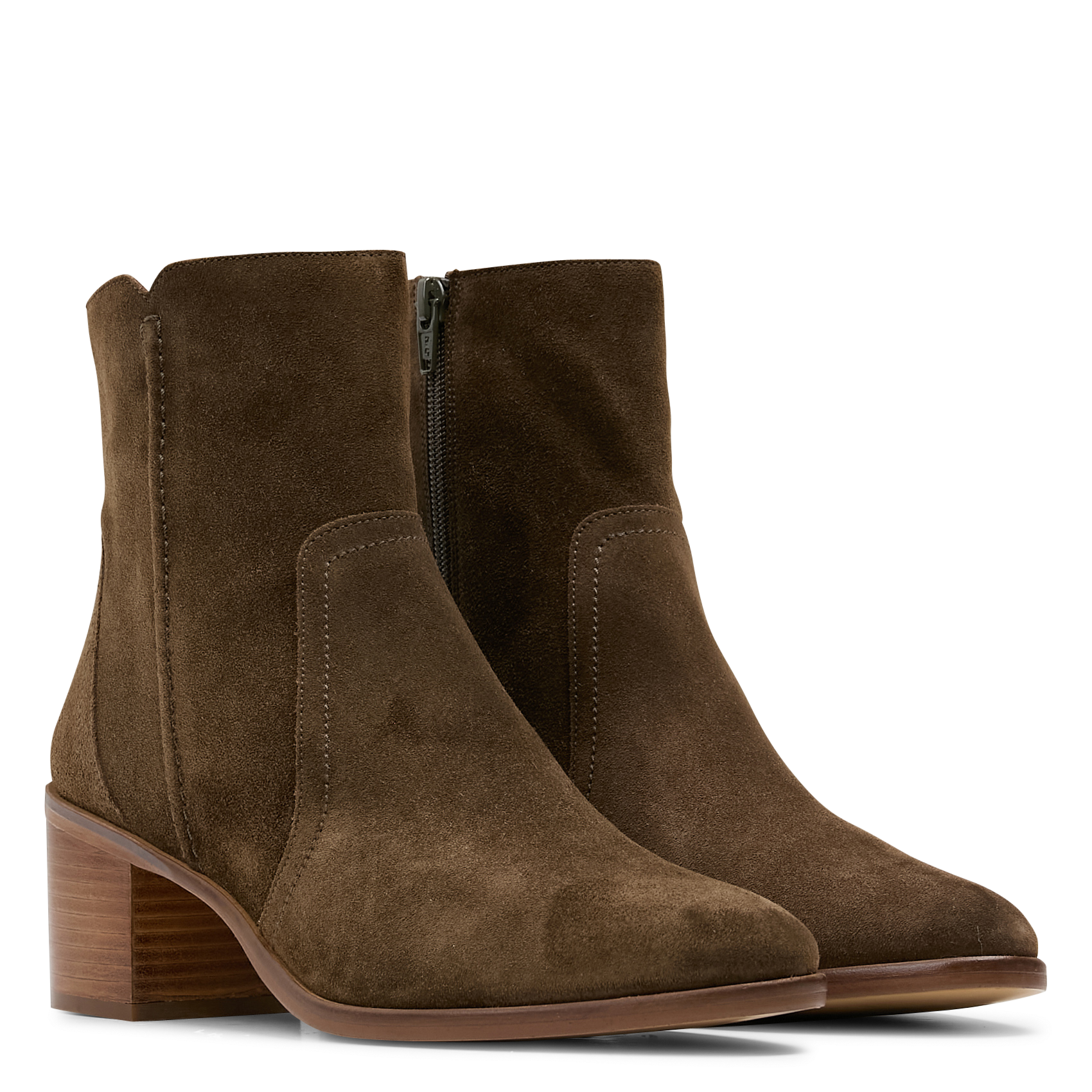 Bottines en cuir velours MELLOW YELLOW Kaki