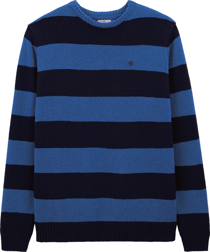 Rib-knit straight sweater SERGE BLANCO Blue