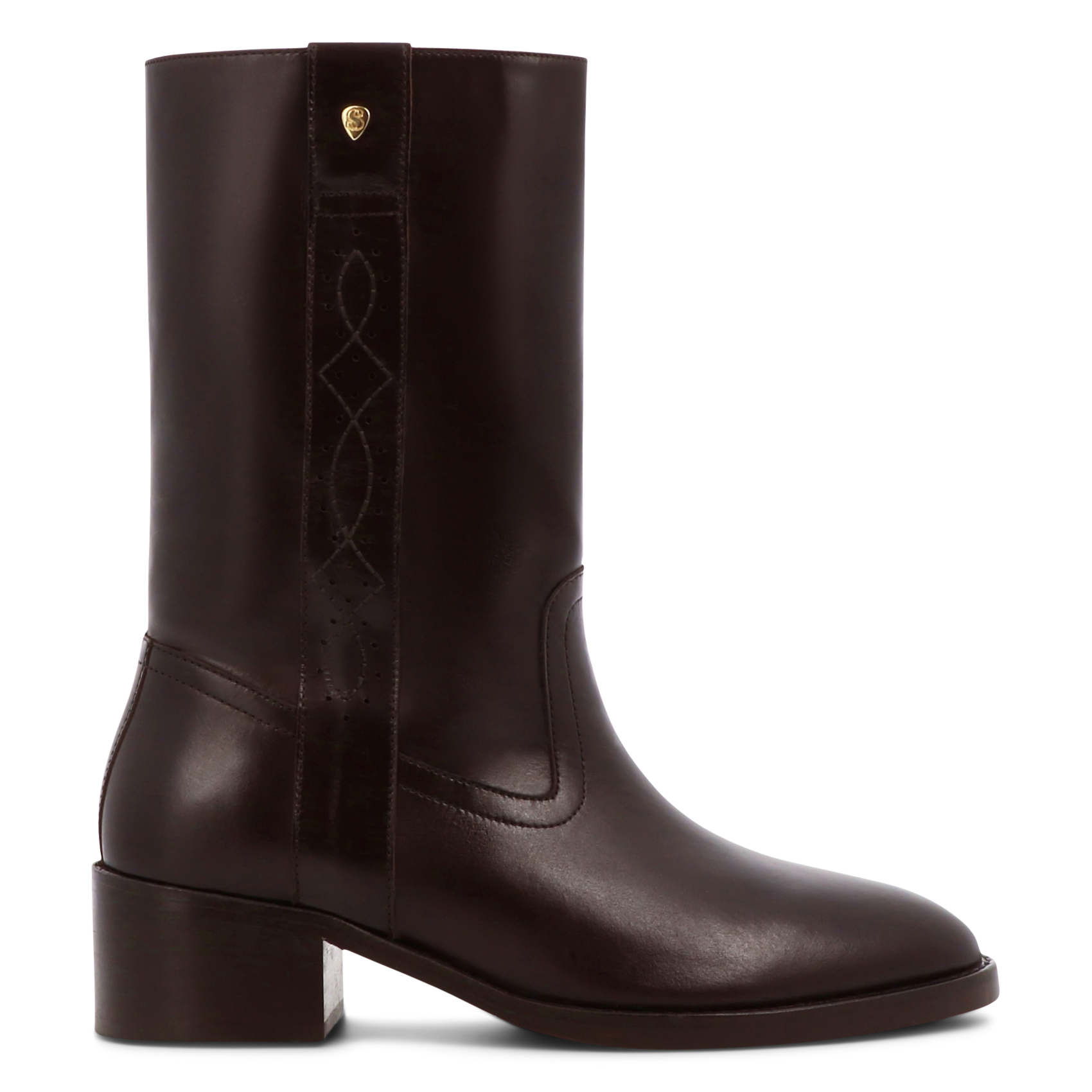 Bottes en cuir SOCQUE PARIS Marron