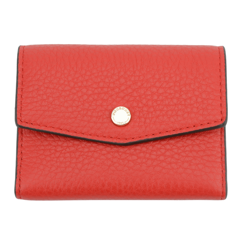 Porte-monnaie - cuir de veau POURCHET Rouge