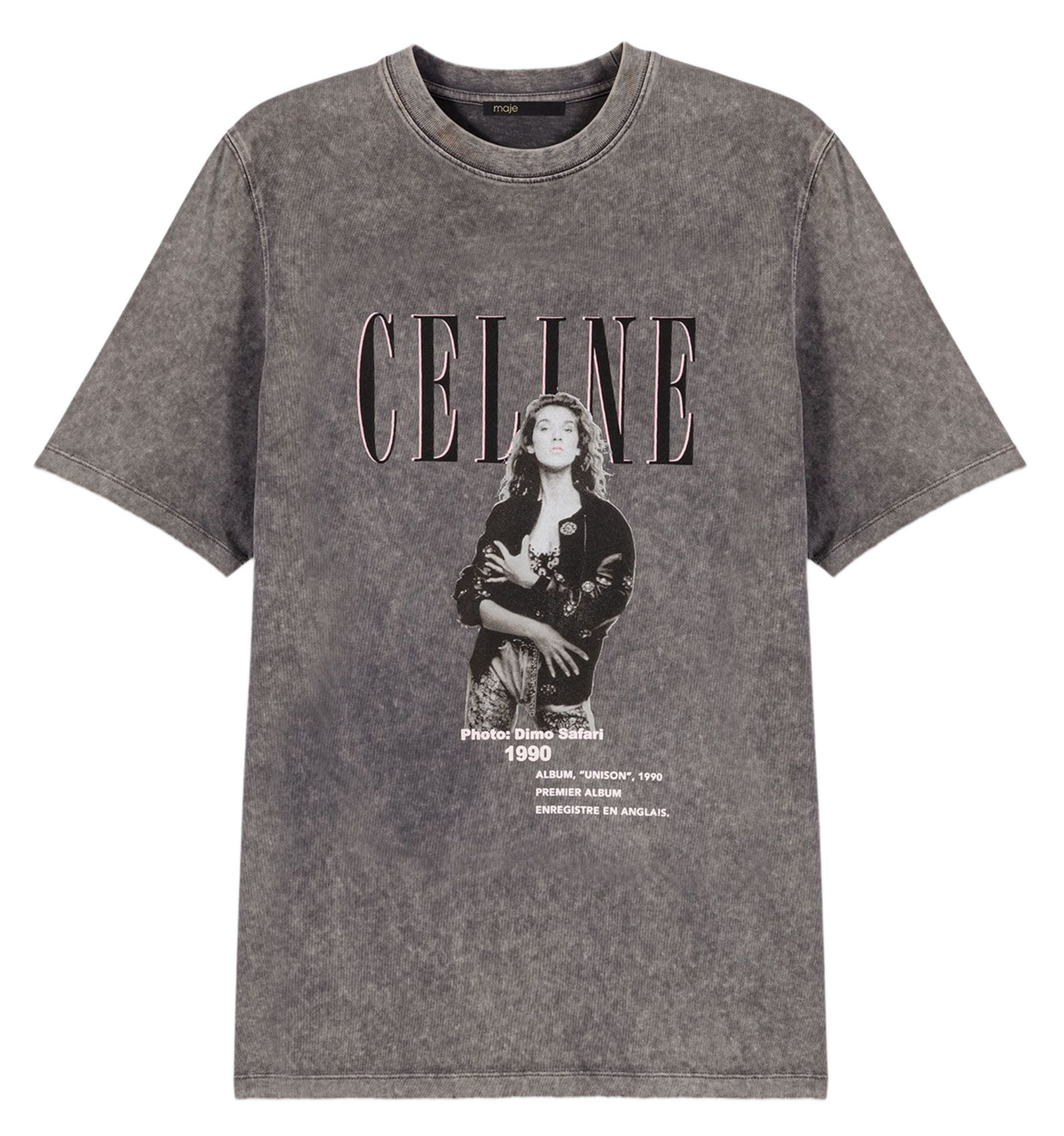 Oversized cotton T-shirt MAJE Grey