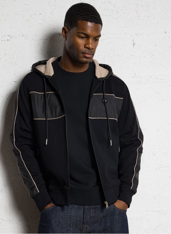 Veste à capuche zippée à manches longues pour garçons et enfants en bas Veste à capuche zippée à manches longues pour garçons et enfants en bas