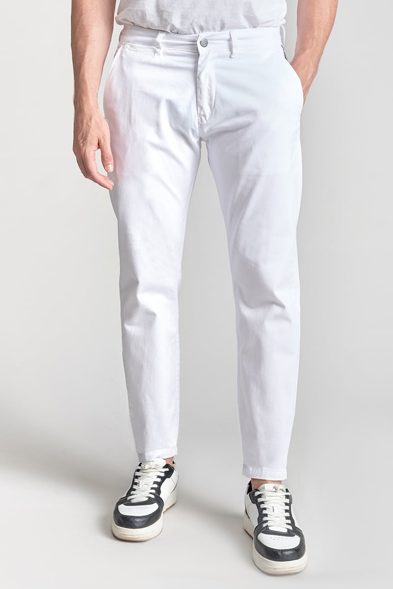 Chino pants LE TEMPS DES CERISES White