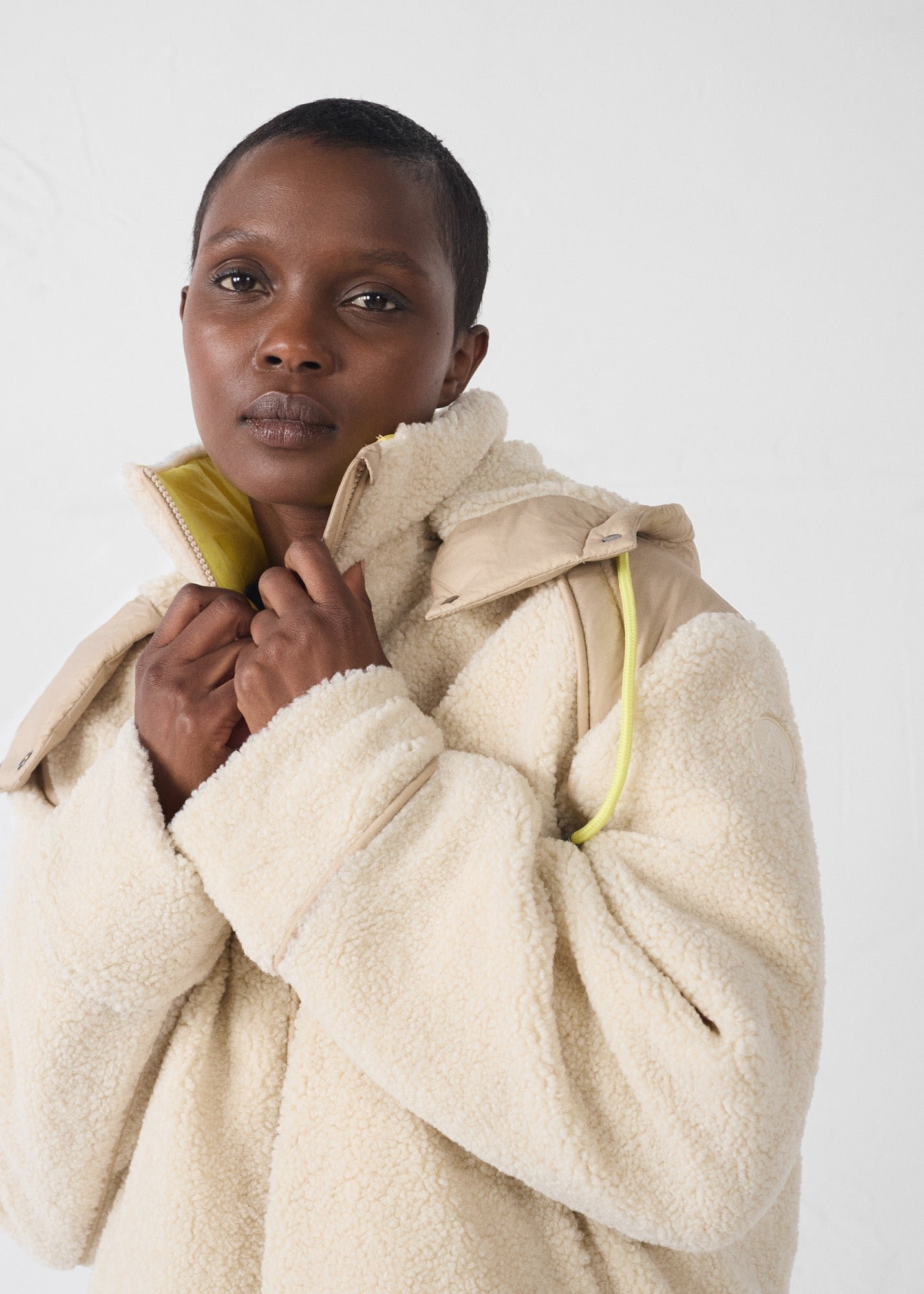 Sherpa Ivana Puffer Jacket JOTT White