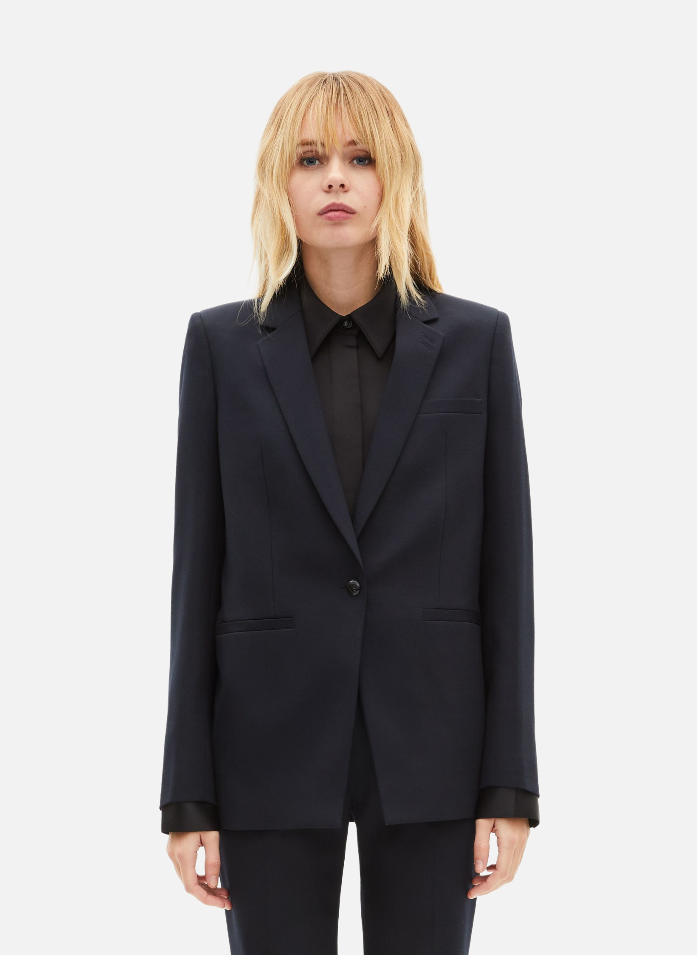 Wool-blend blazer THE KOOPLES Blue