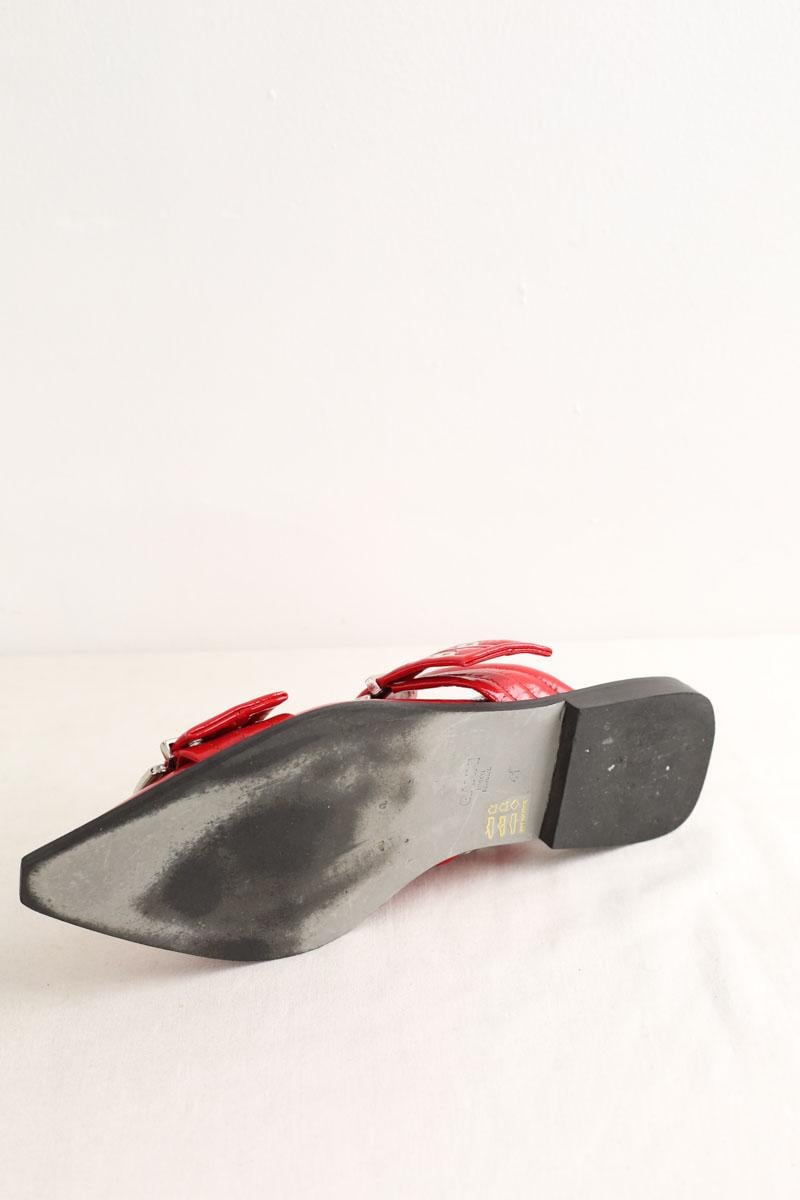 Ballet pumps GANNI - Seconde Main Red