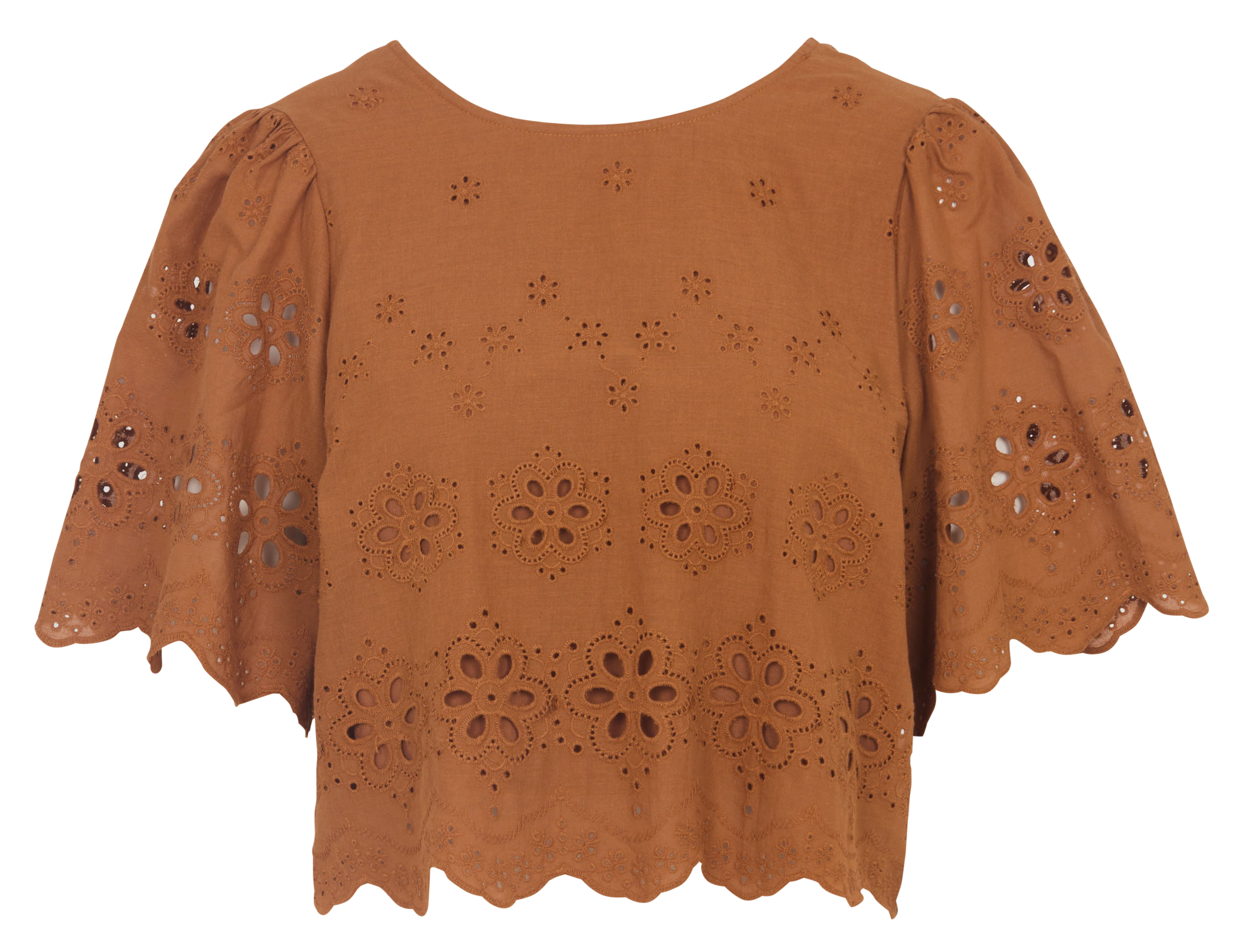 Top col v en coton SEE U SOON