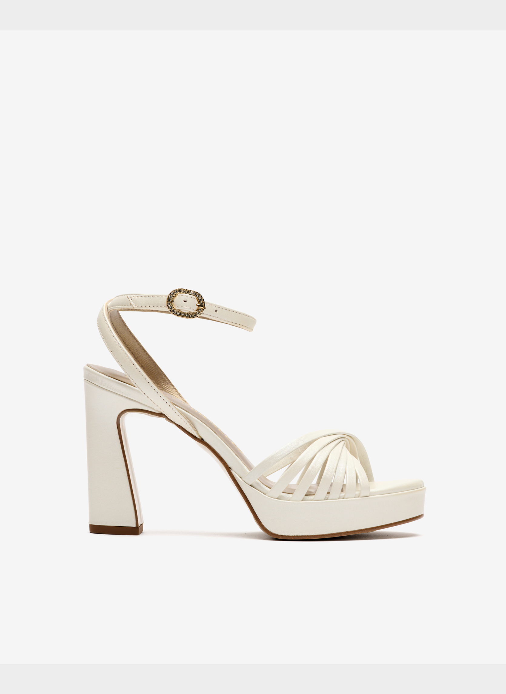 White leather high heel sandals PEDRO MIRALLES White